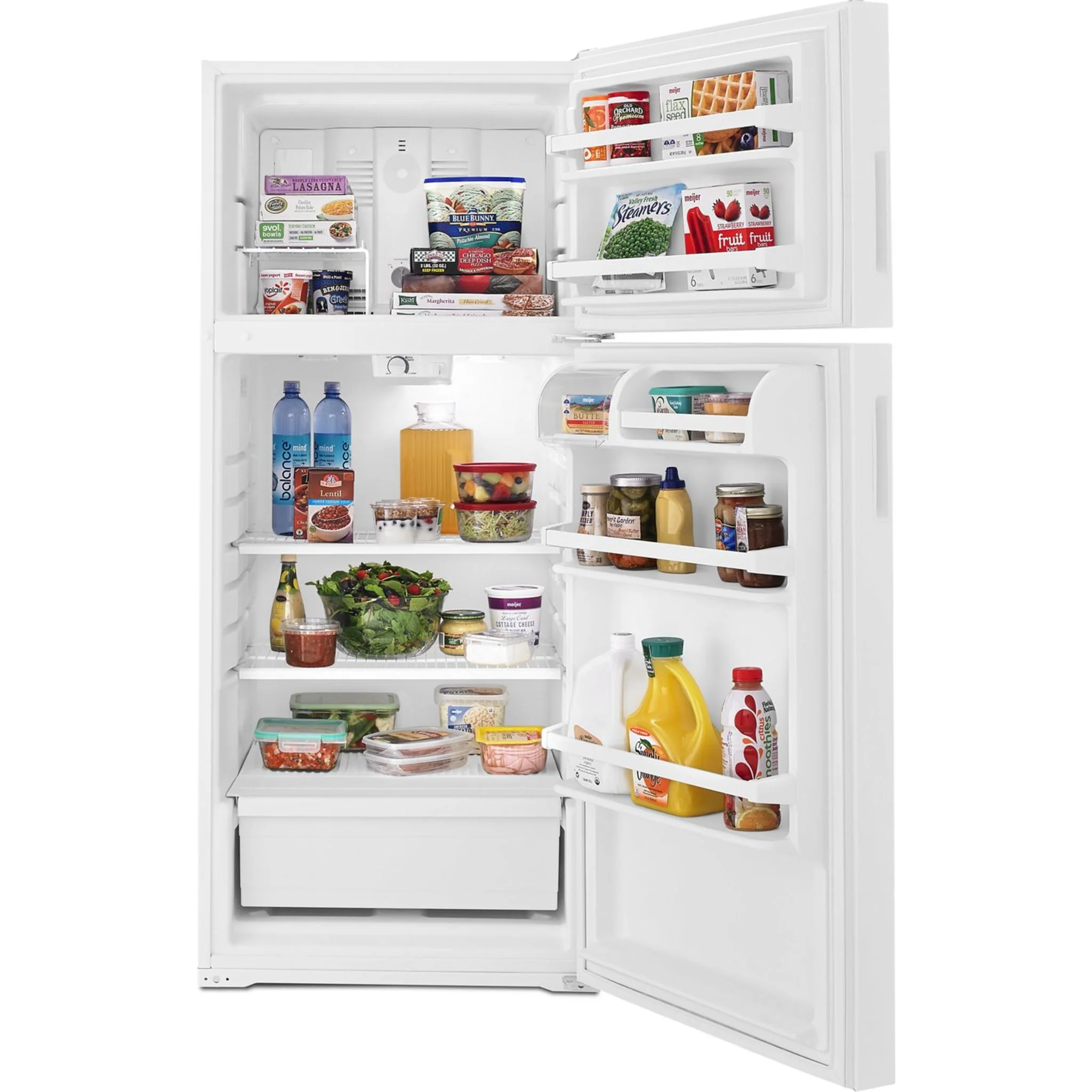 Amana 14 cu. ft. Top-Freezer Refrigerator with Flexible Storage Options -White (ART104TFDW) - Image 9