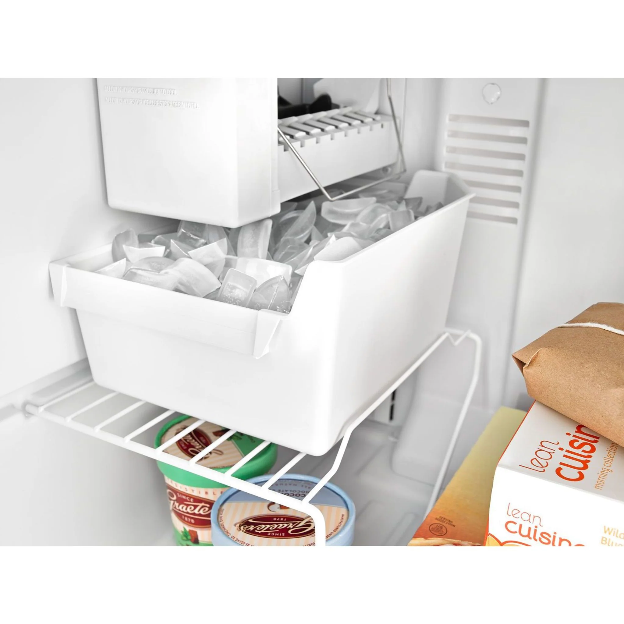 Amana 30-inch Wide Top-Freezer Refrigerator with Glass Shelves  - 18 cu. ft. -Stainless Steel (ART318FFDS) - Image 10