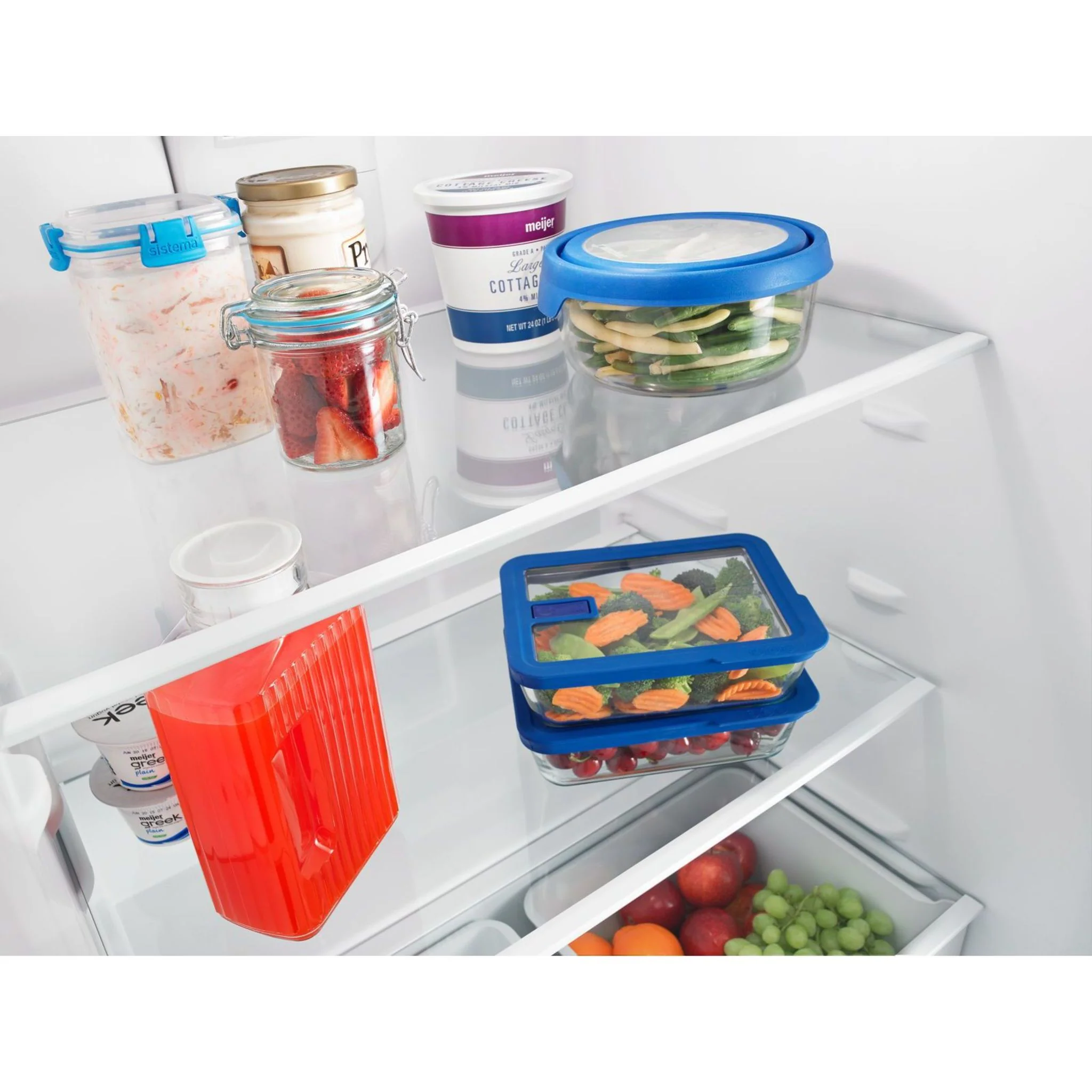Amana 30-inch Wide Top-Freezer Refrigerator with Glass Shelves  - 18 cu. ft. -Stainless Steel (ART318FFDS) - Image 13