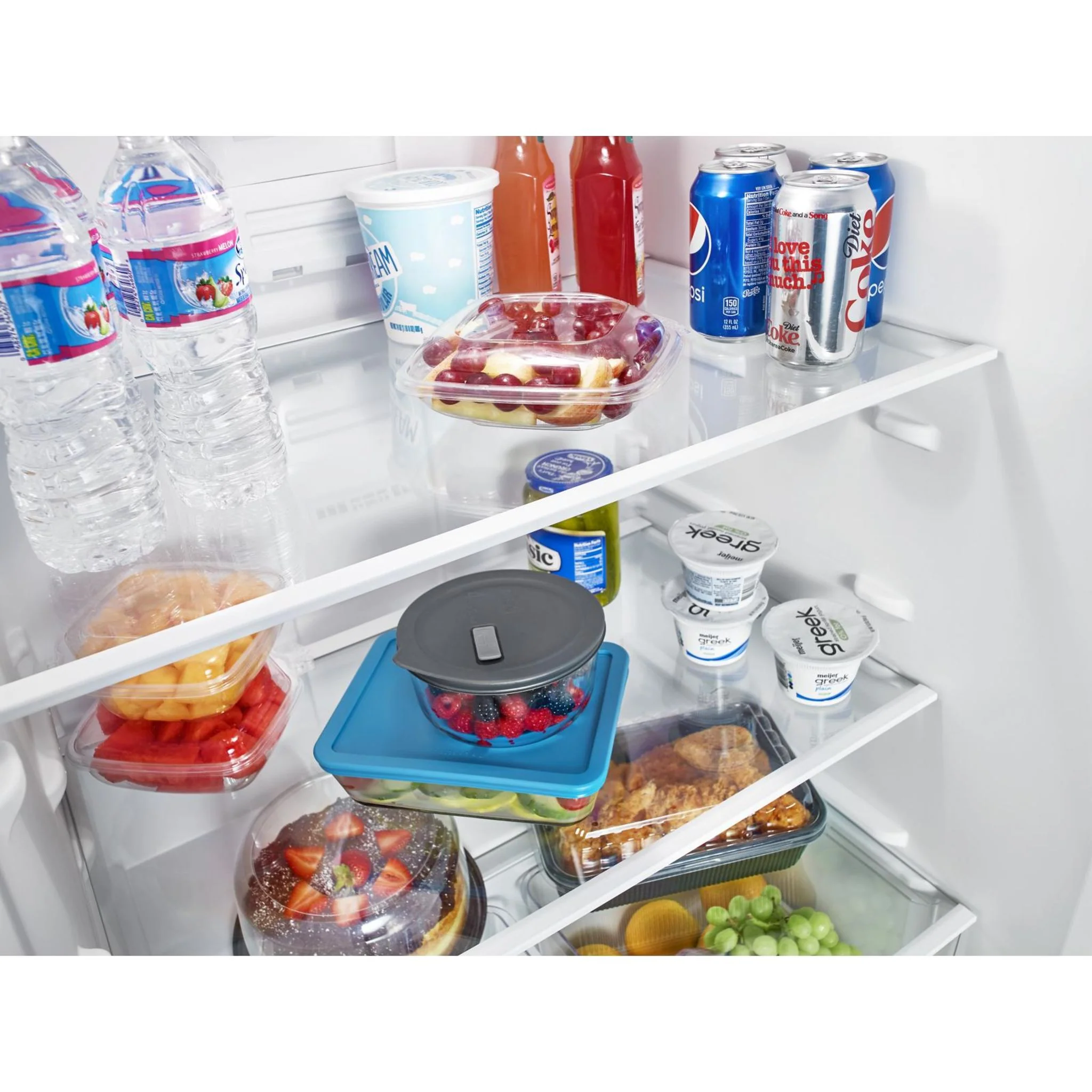 Amana 30-inch Wide Top-Freezer Refrigerator with Glass Shelves  - 18 cu. ft. -Stainless Steel (ART318FFDS) - Image 30