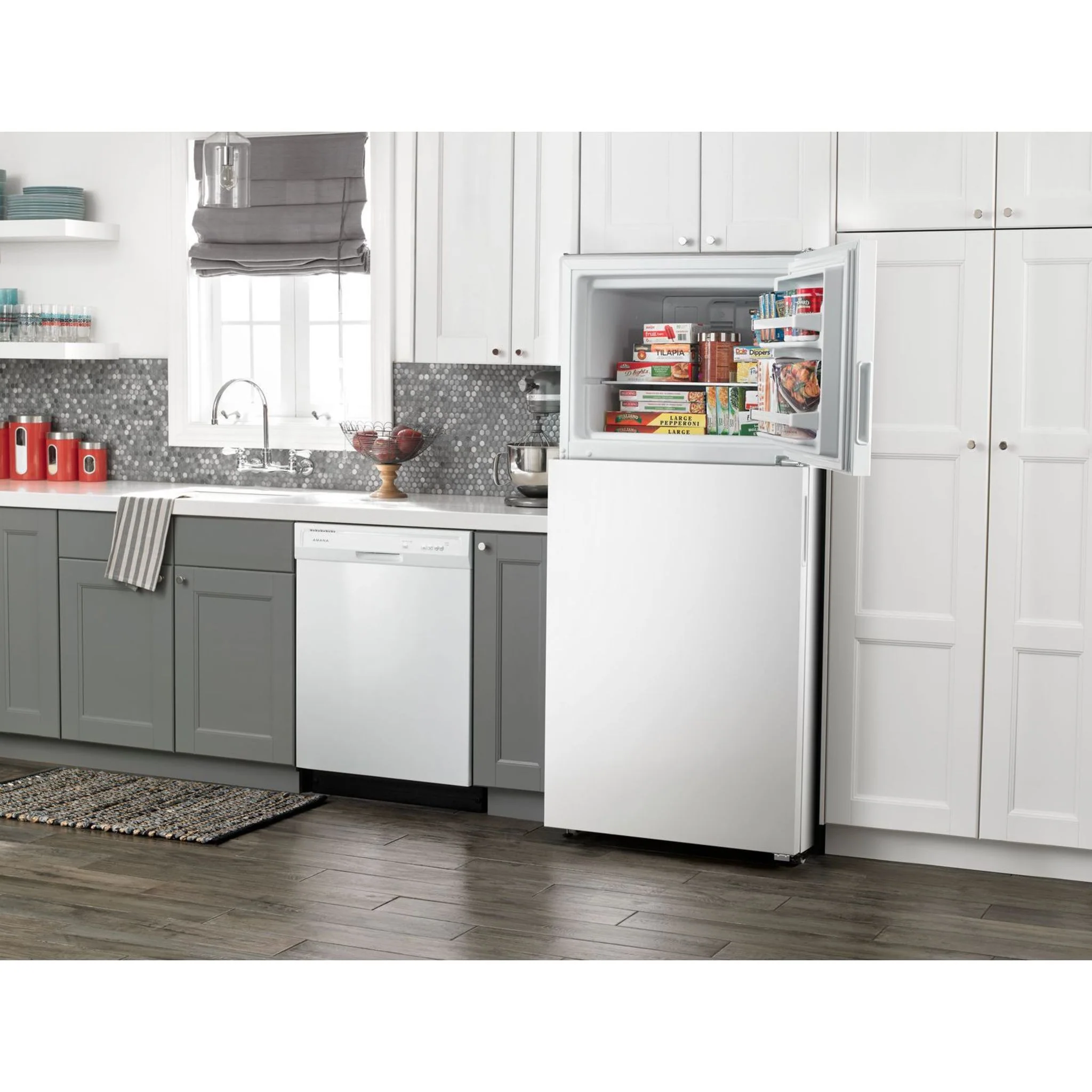 Amana  18 cu.ft. Top-Freezer Refrigerator with Electronic Temperature Controls - White (ART318FFDW) - Image 23