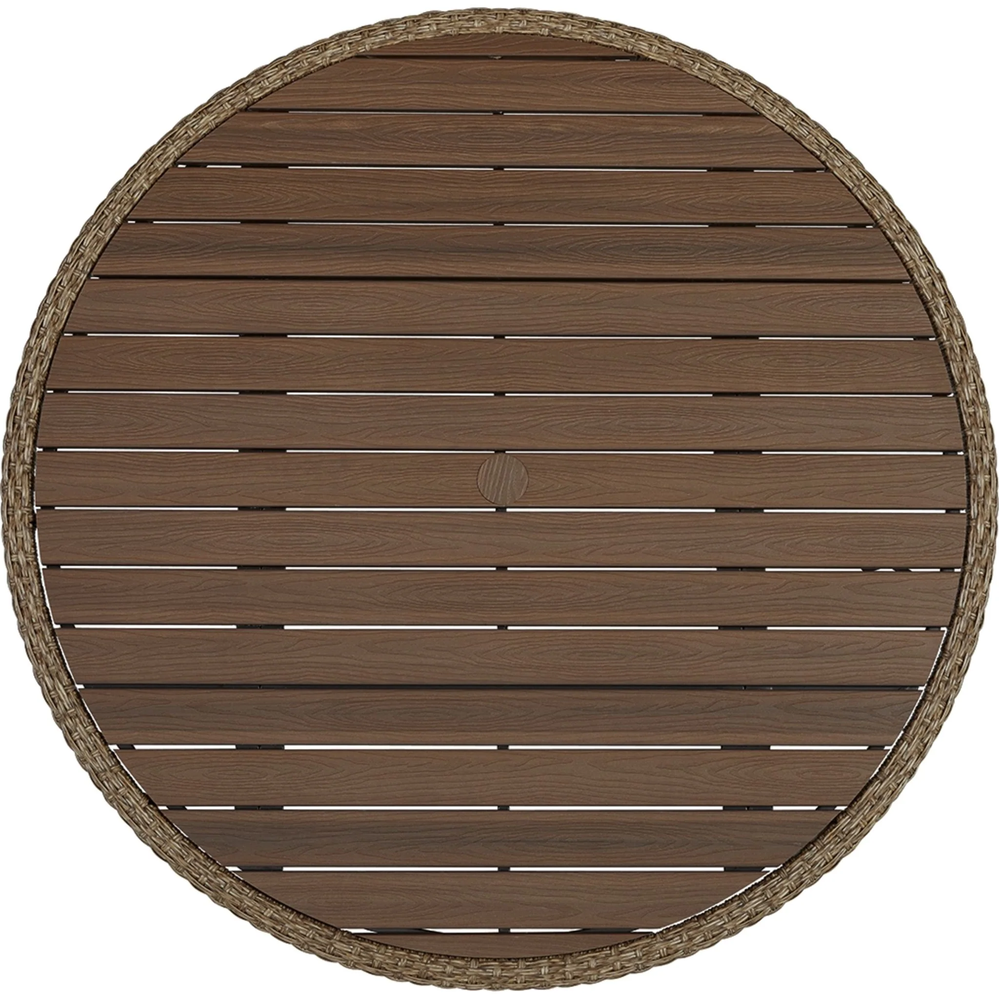 Outdoor Amaris Round Bar Table Brown/Black - Image 3