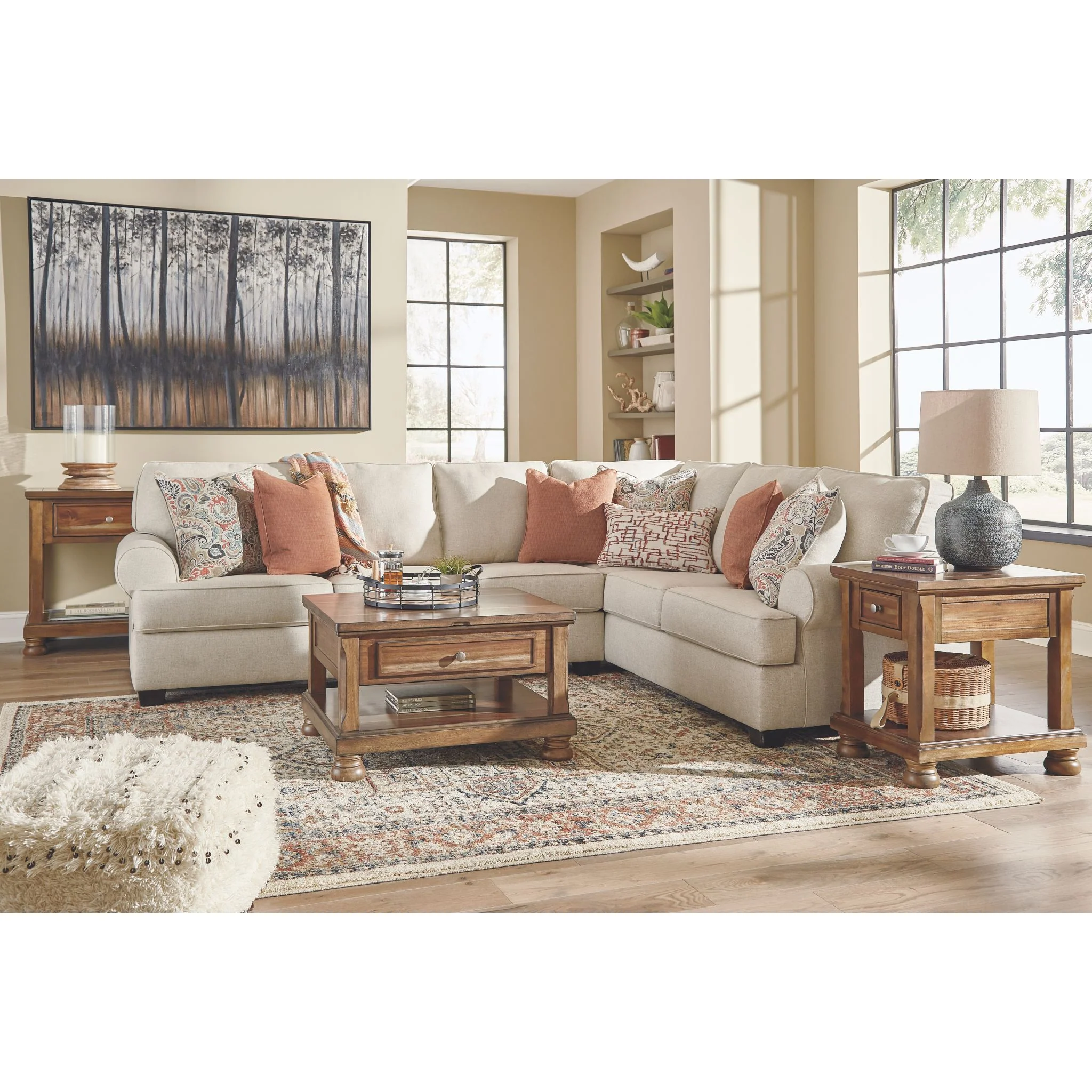 Amici 3 Piece Sectional - Image 3