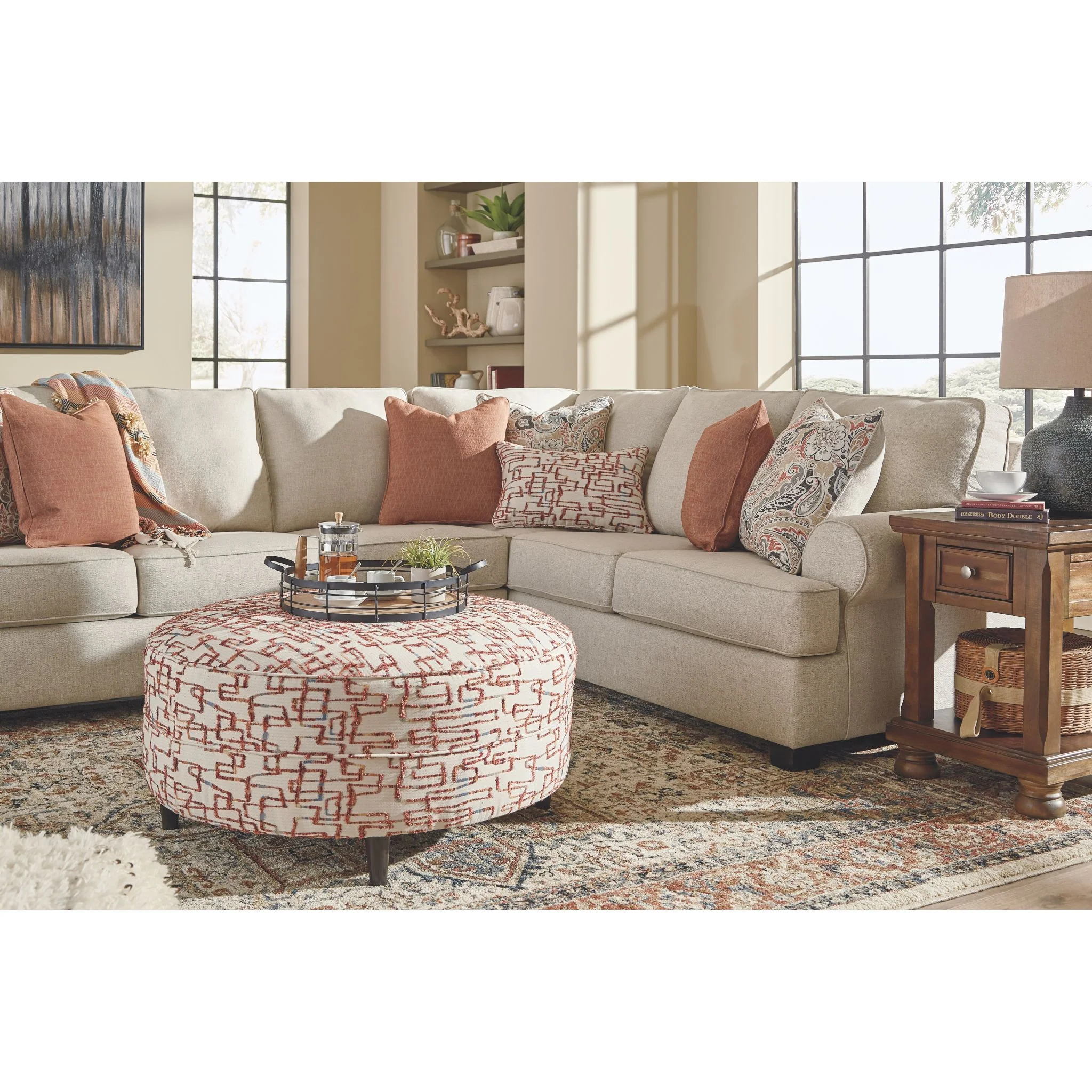 Amici Oversized Accent Ottoman - Image 3