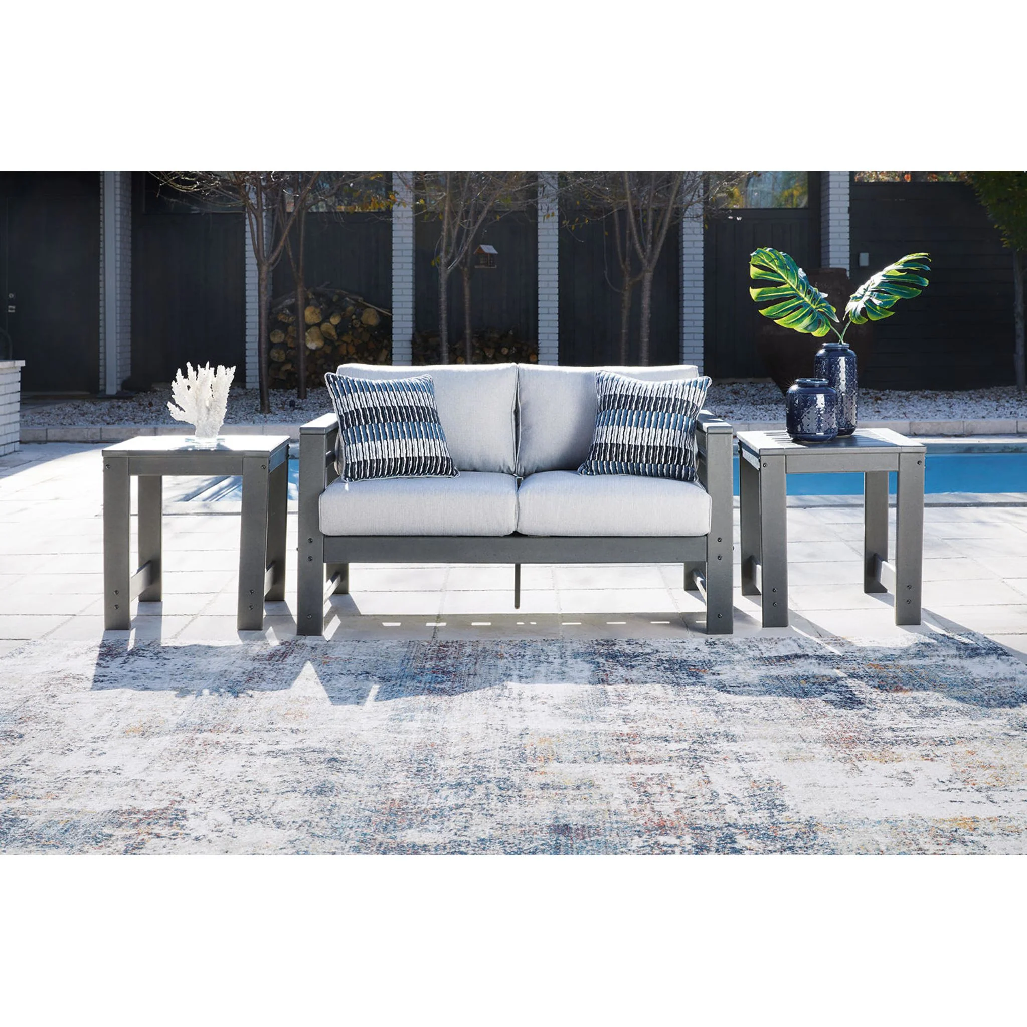 Amora Outdoor Loveseat with Cushion - Image 2