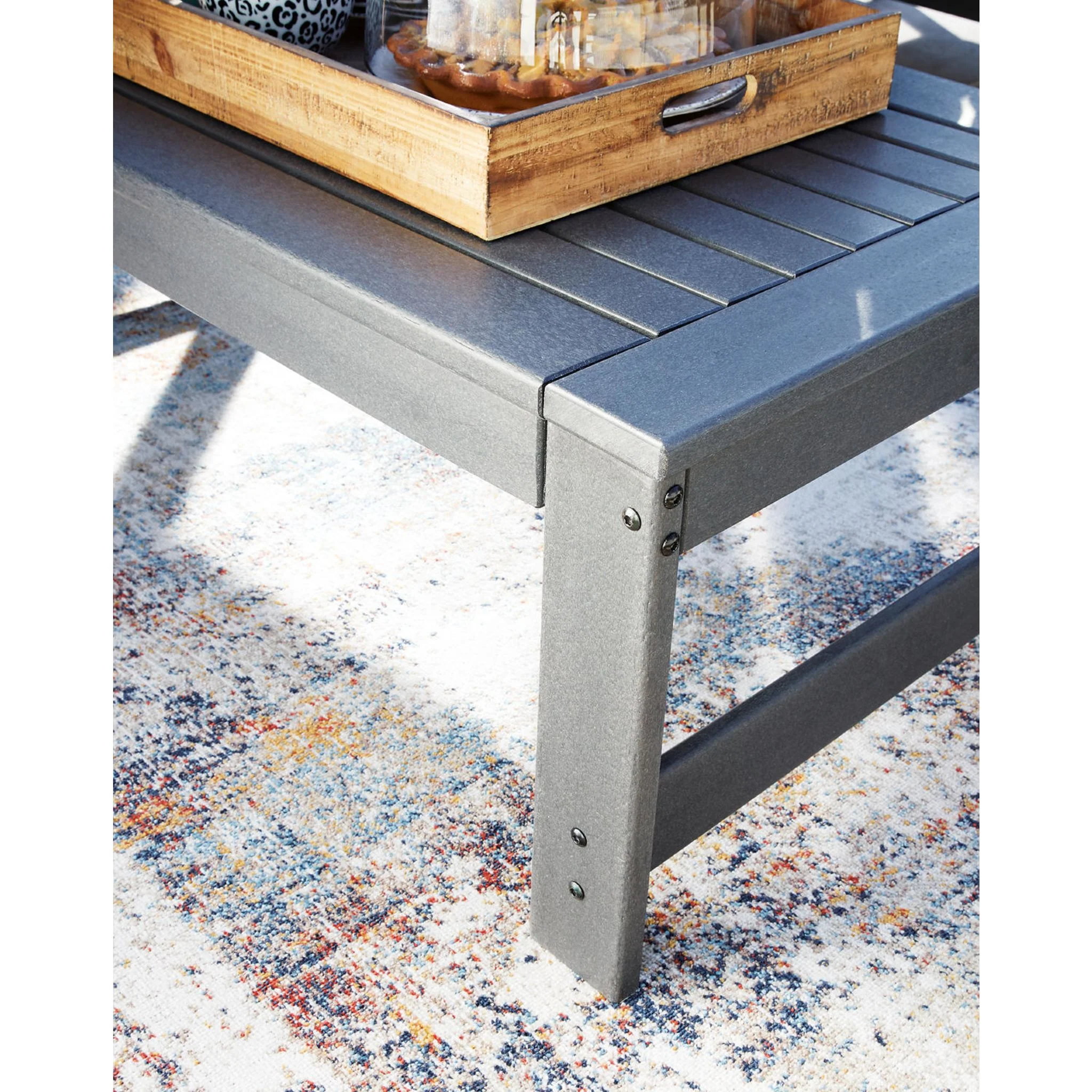 Amora Outdoor Rectangle Cocktail Table - Image 4