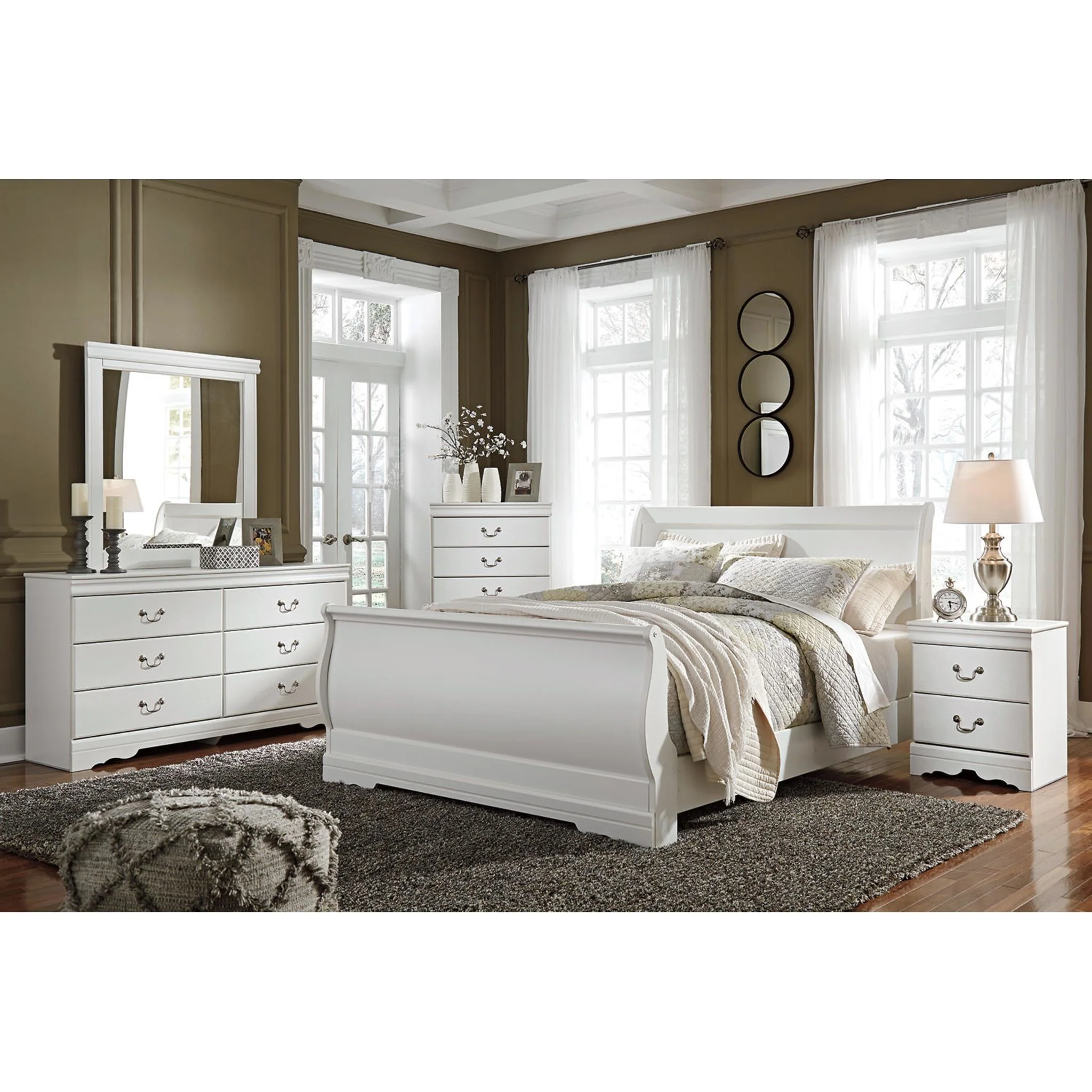 Anarasia 5 Piece Queen Sleigh Bedroom - Image 9