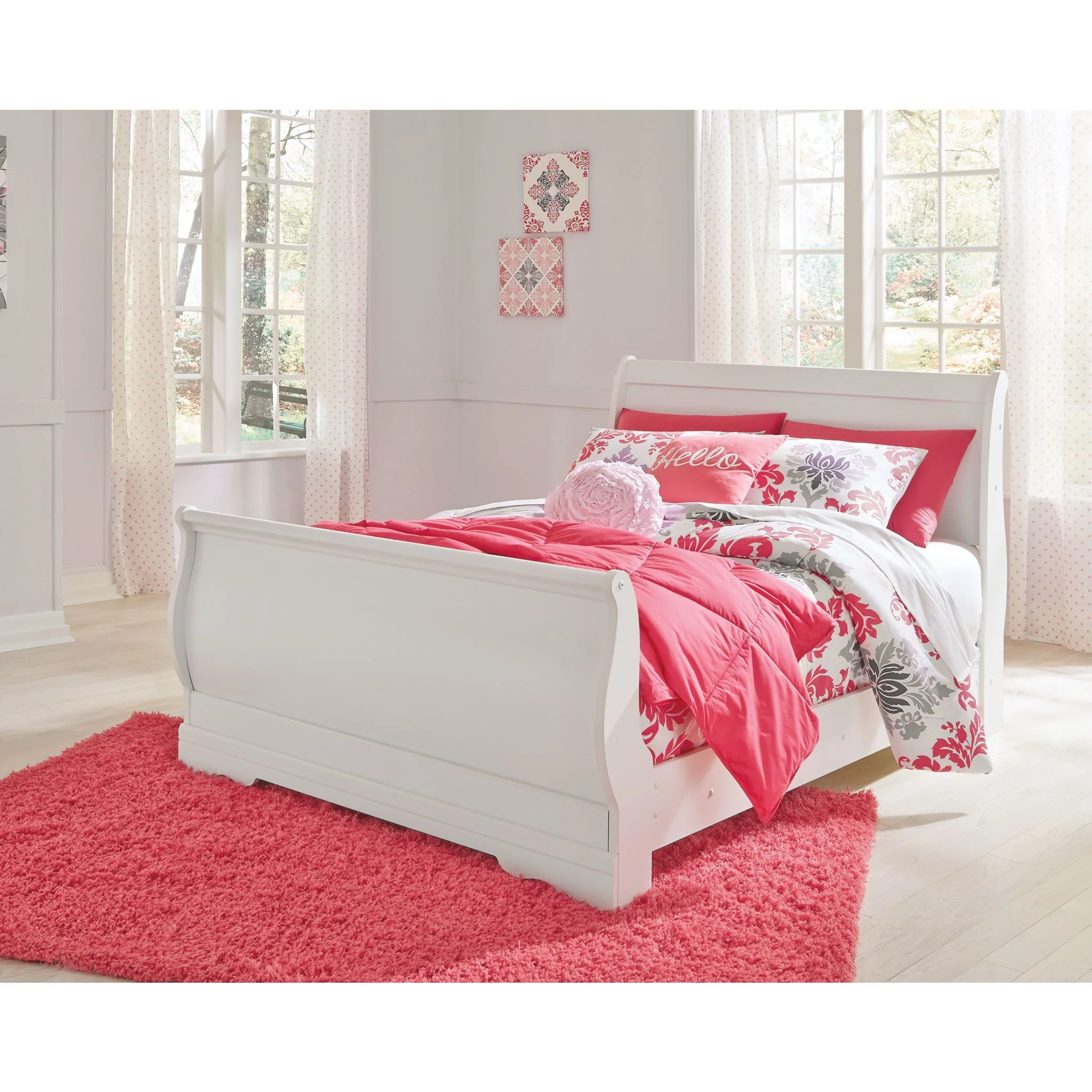 Anarasia 5 Piece Sleigh Bedroom - Image 17