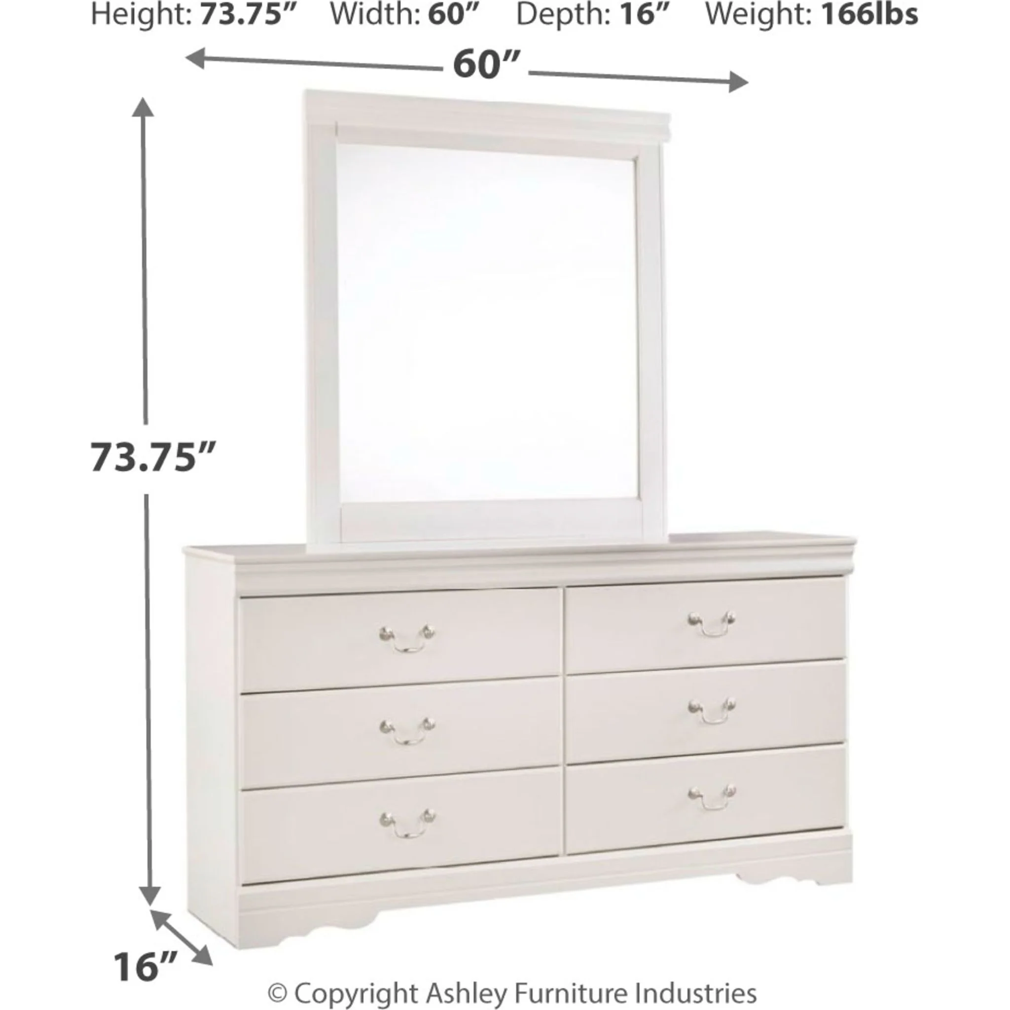 Anarasia 5 Piece Sleigh Bedroom - Image 20