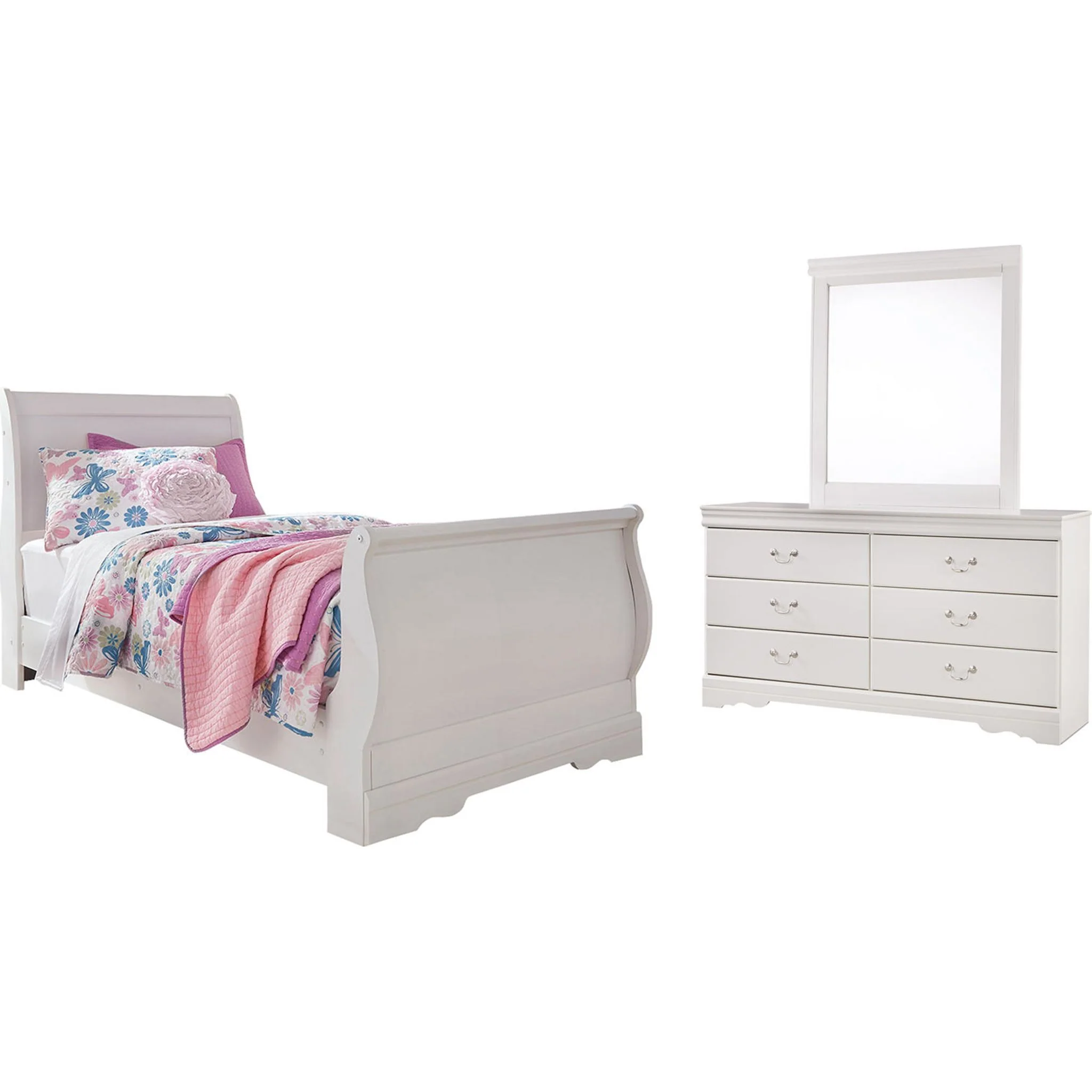 Anarasia 5 Piece Sleigh Bedroom - Image 8