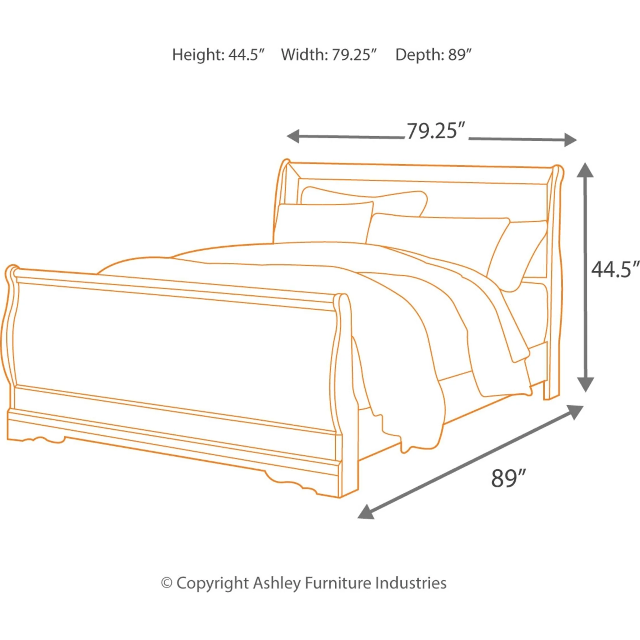 Anarasia Sleigh Bed - Image 15