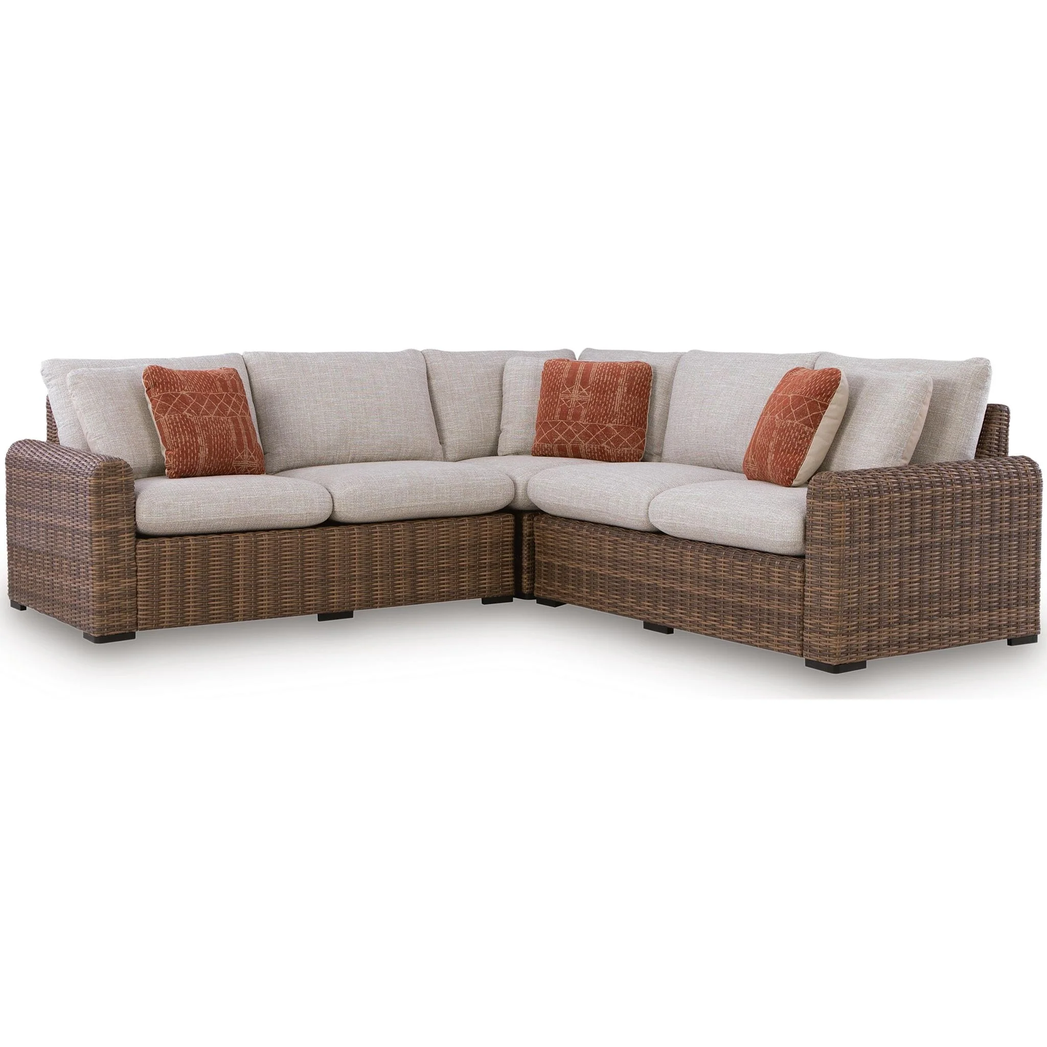 Angel Island 3 Piece Outdoor Modular Sectional - Image 4
