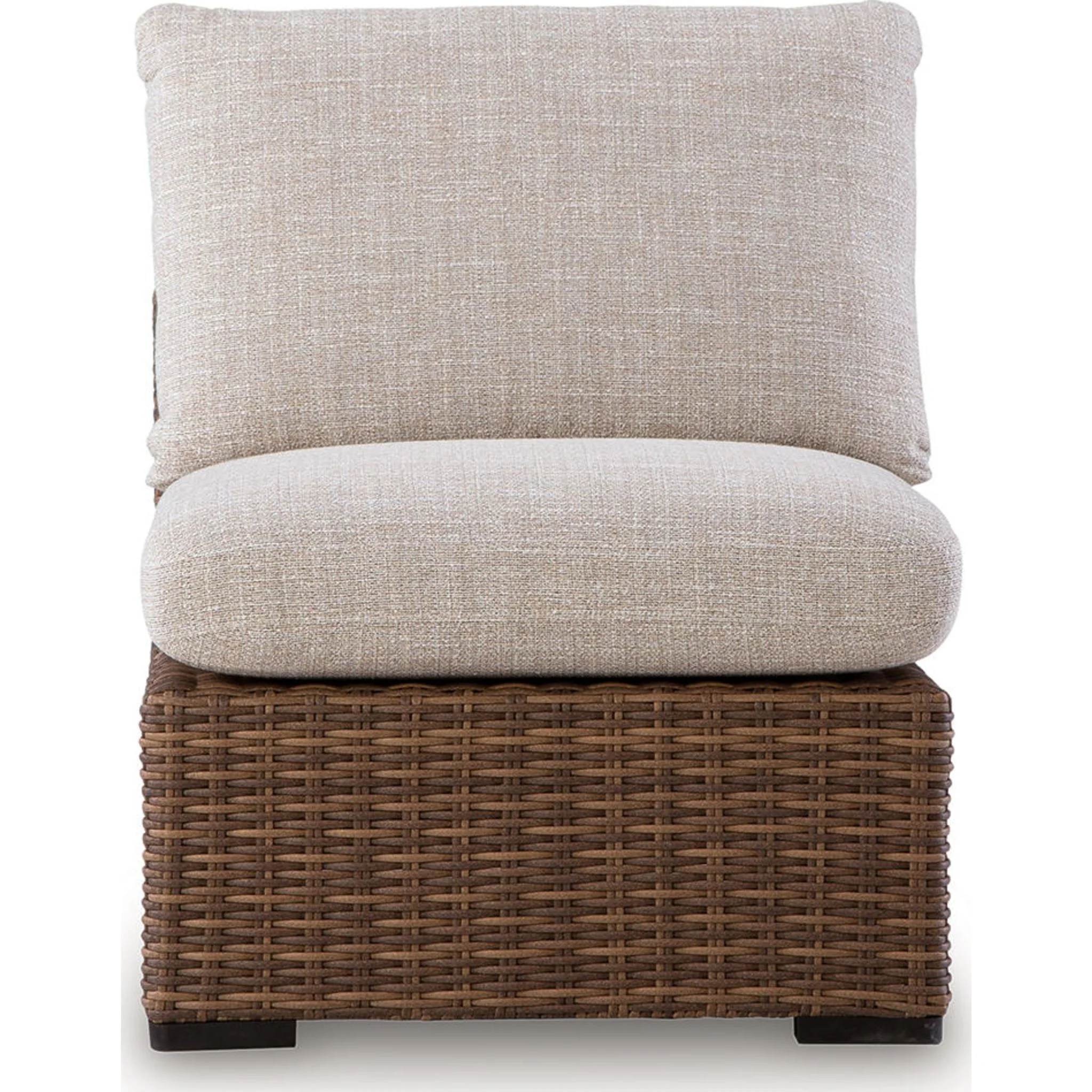 Angel Island Outdoor Modular Armless Chair with Cushion - Image 5