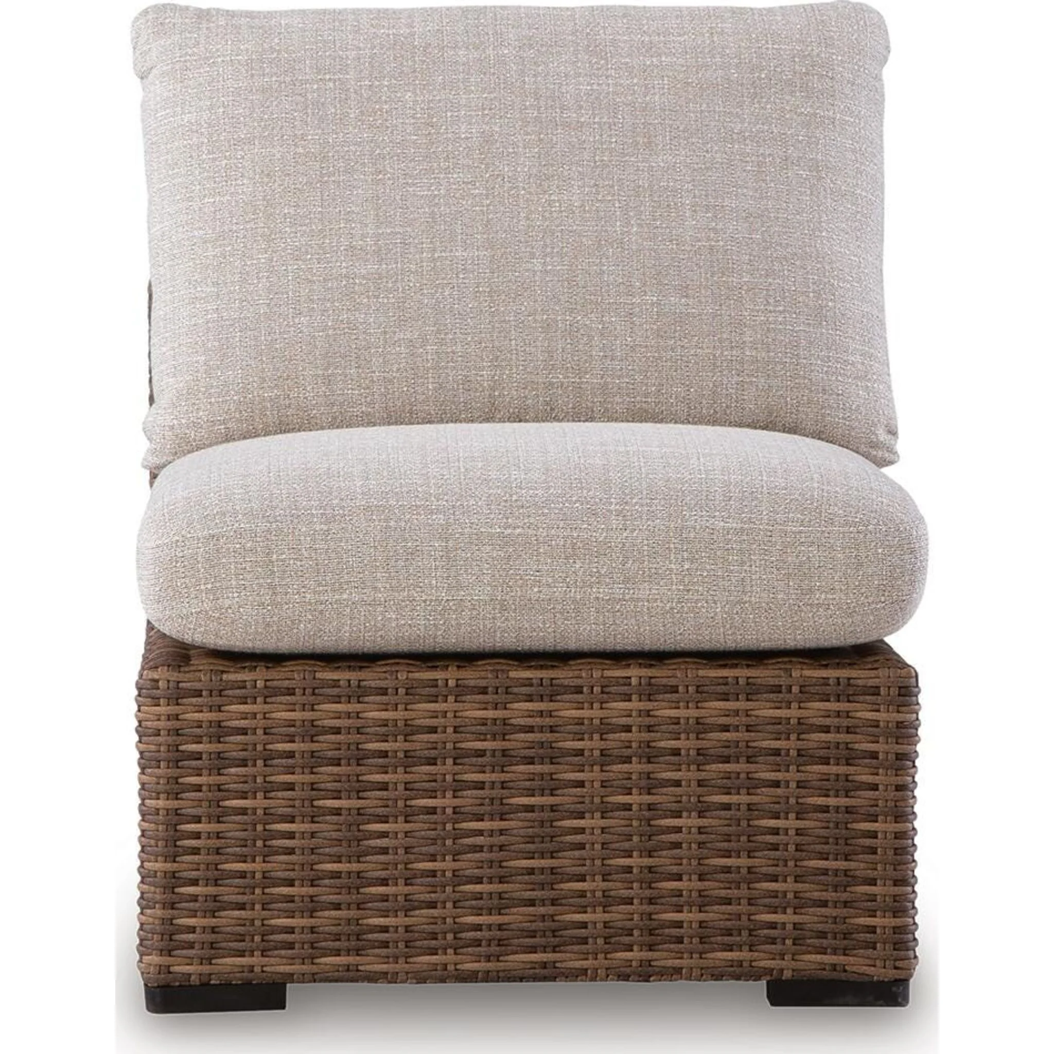 Angel Island Outdoor Modular Armless Chair with Cushion - Image 8