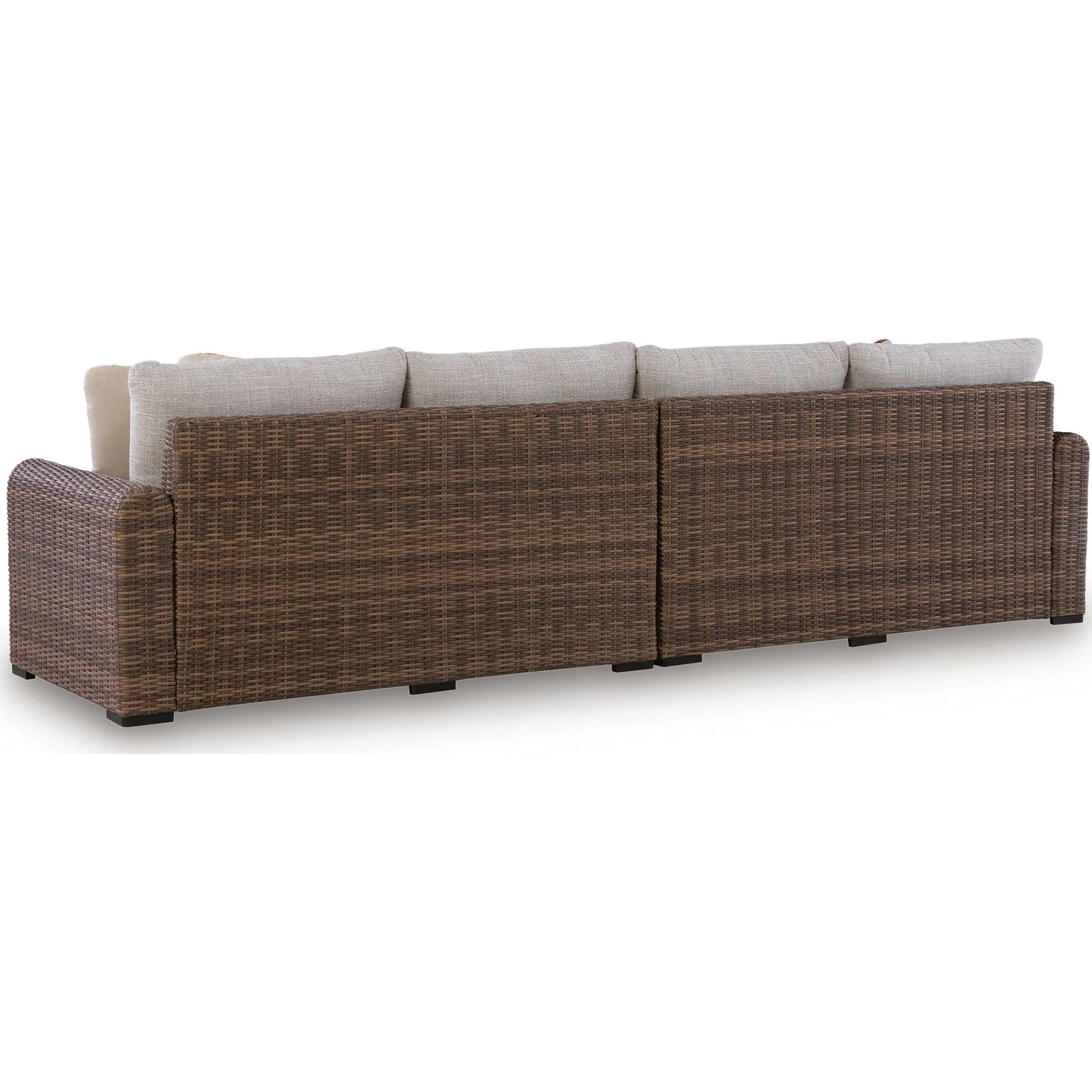 Angel Island Outdoor Modular Left and Right Arm Loveseat with Cushion - Image 7