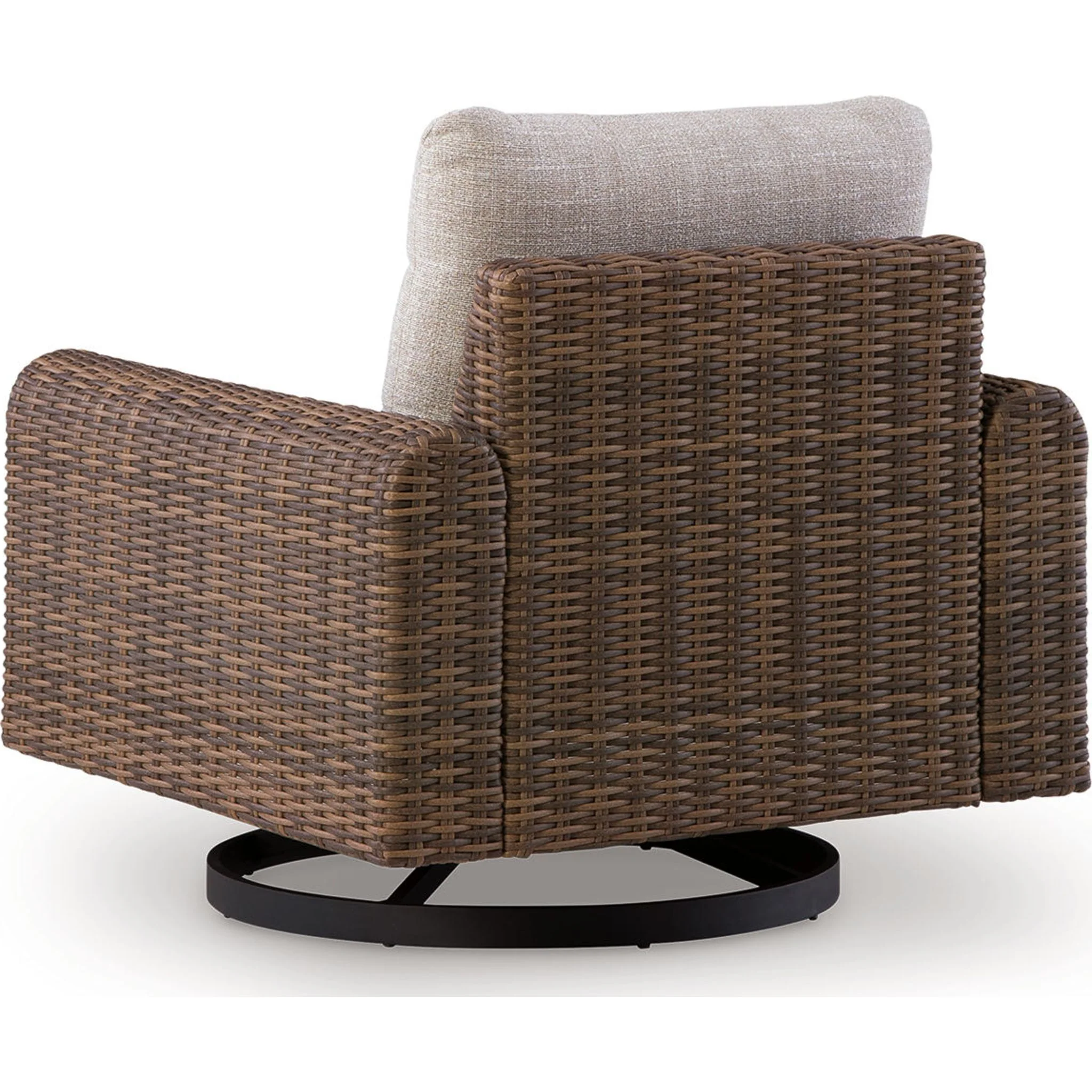 Angel Island Outdoor Swivel Lounge Chair with Cushion - Image 5