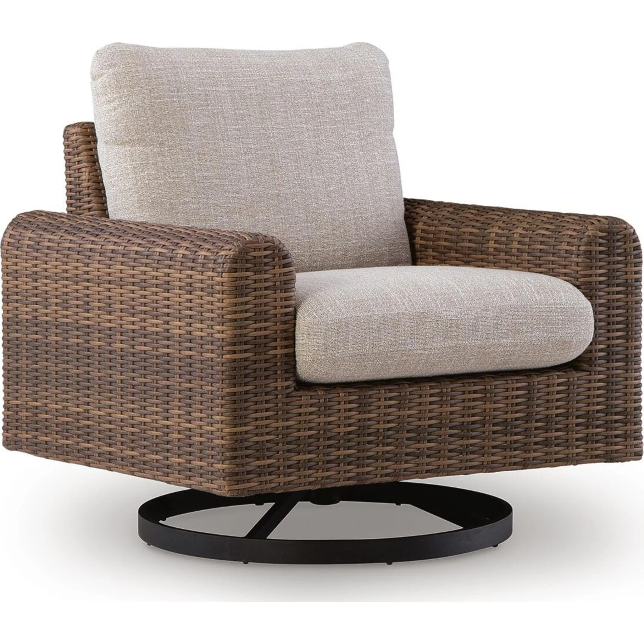 Angel Island Outdoor Swivel Lounge Chair with Cushion - Image 8