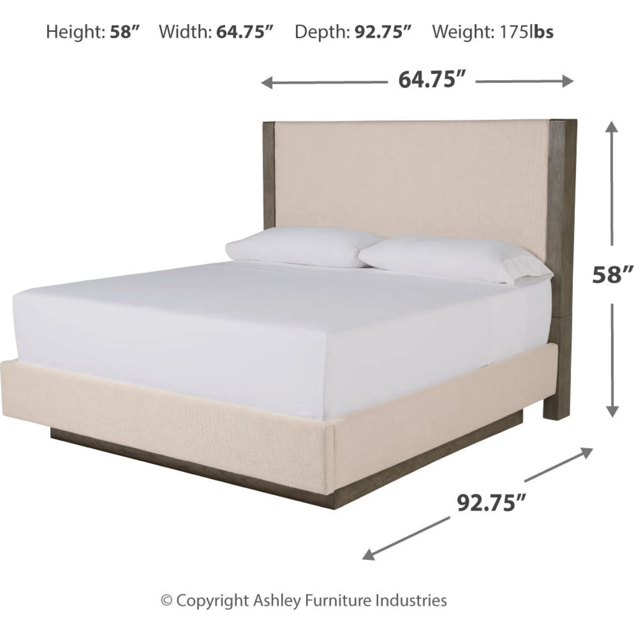 Anibecca 3 Piece Queen Panel Bed - Image 15