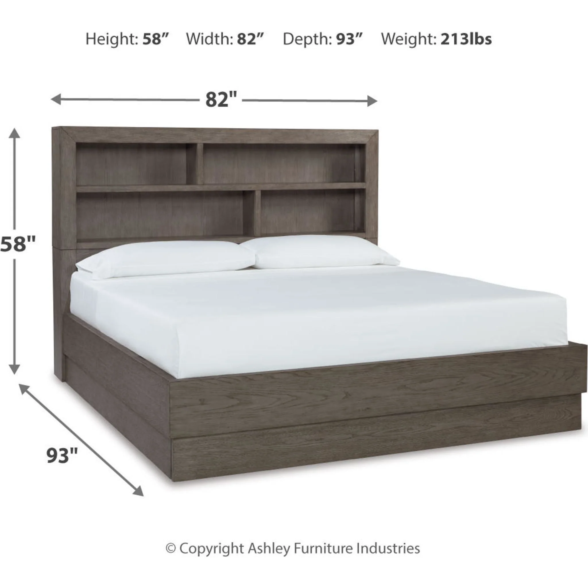 Anibecca 5 Piece Bookcase Bedroom - Image 18