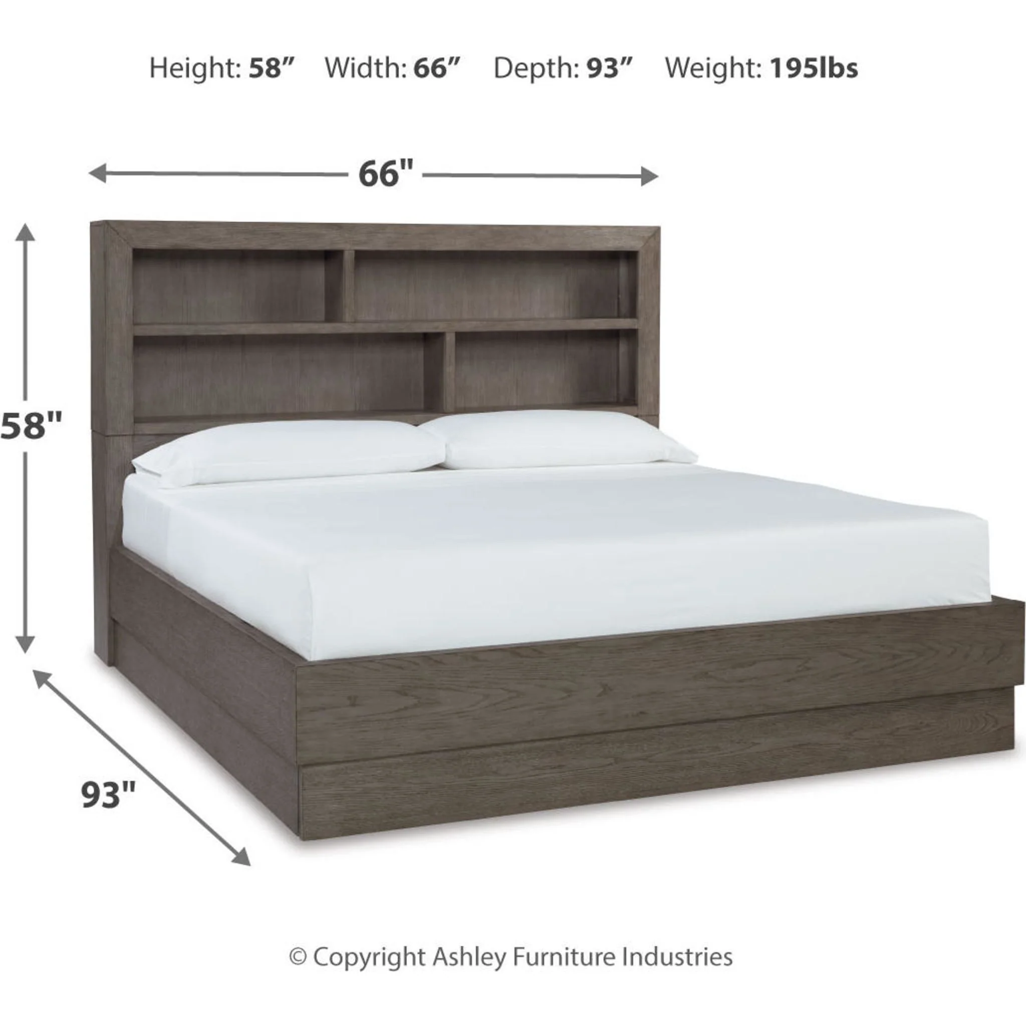 Anibecca 5 Piece Bookcase Bedroom - Image 5