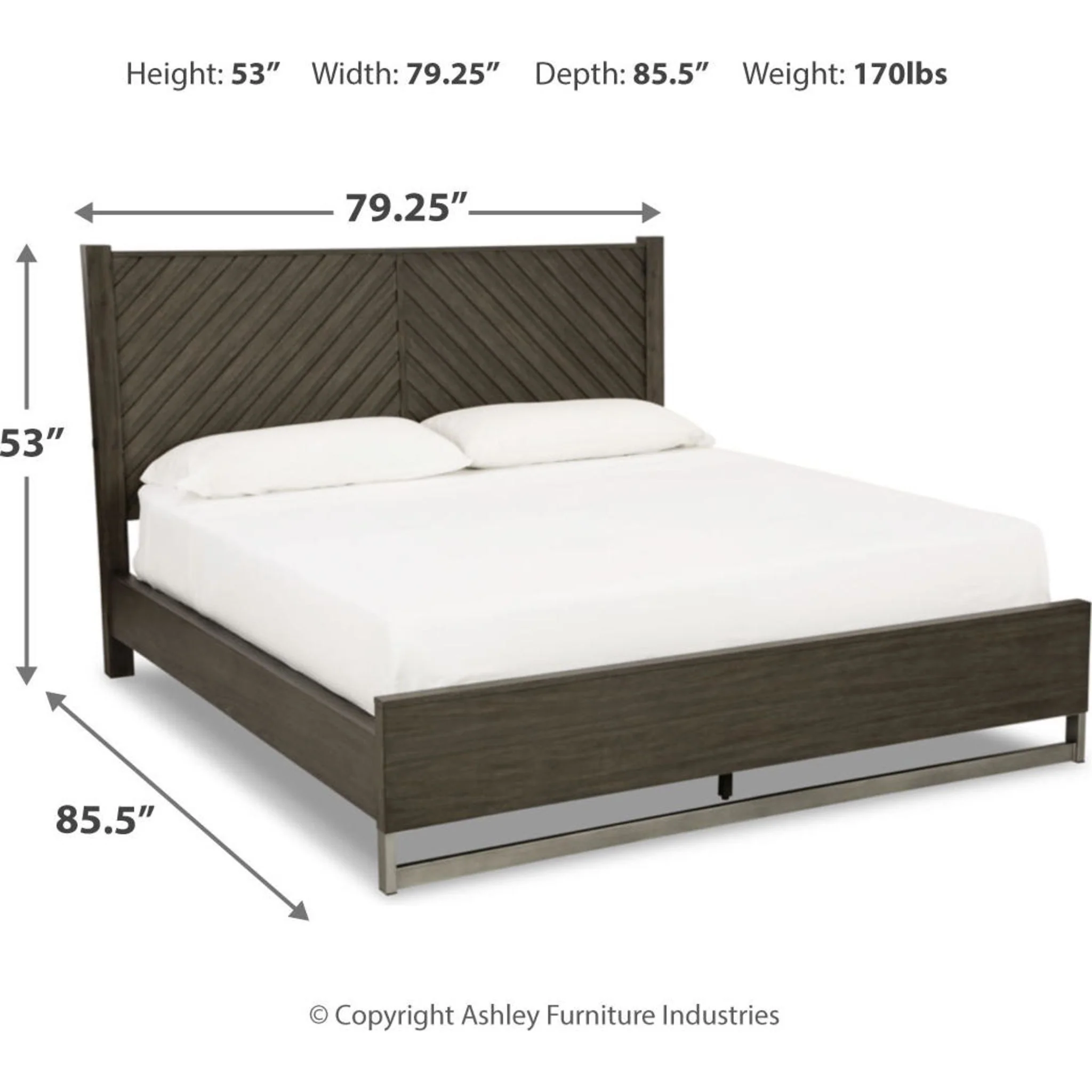 Arkenton 5 Piece King Panel Bedroom - Image 9