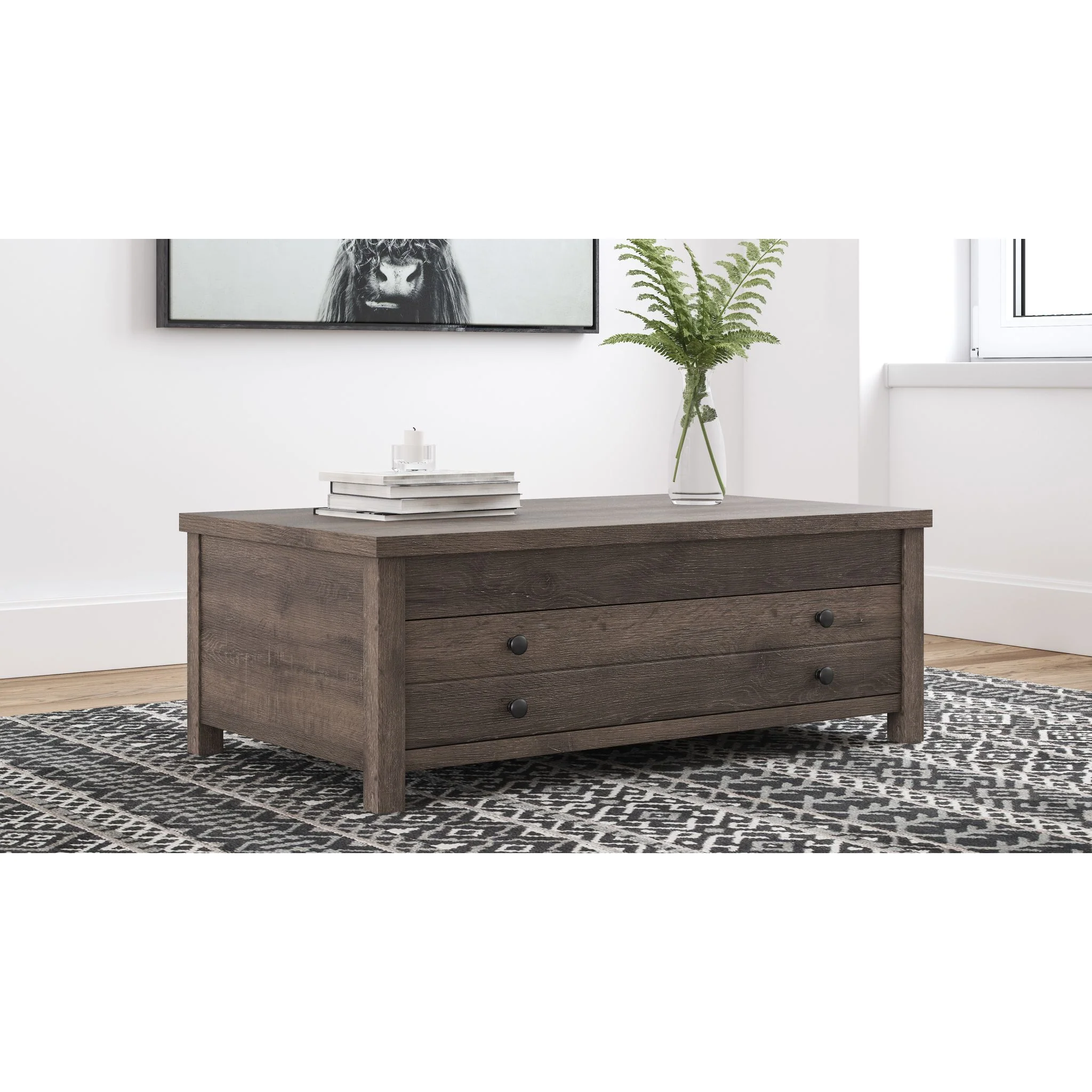Arlenbry Rect Lift Top Coffee Table - Image 2