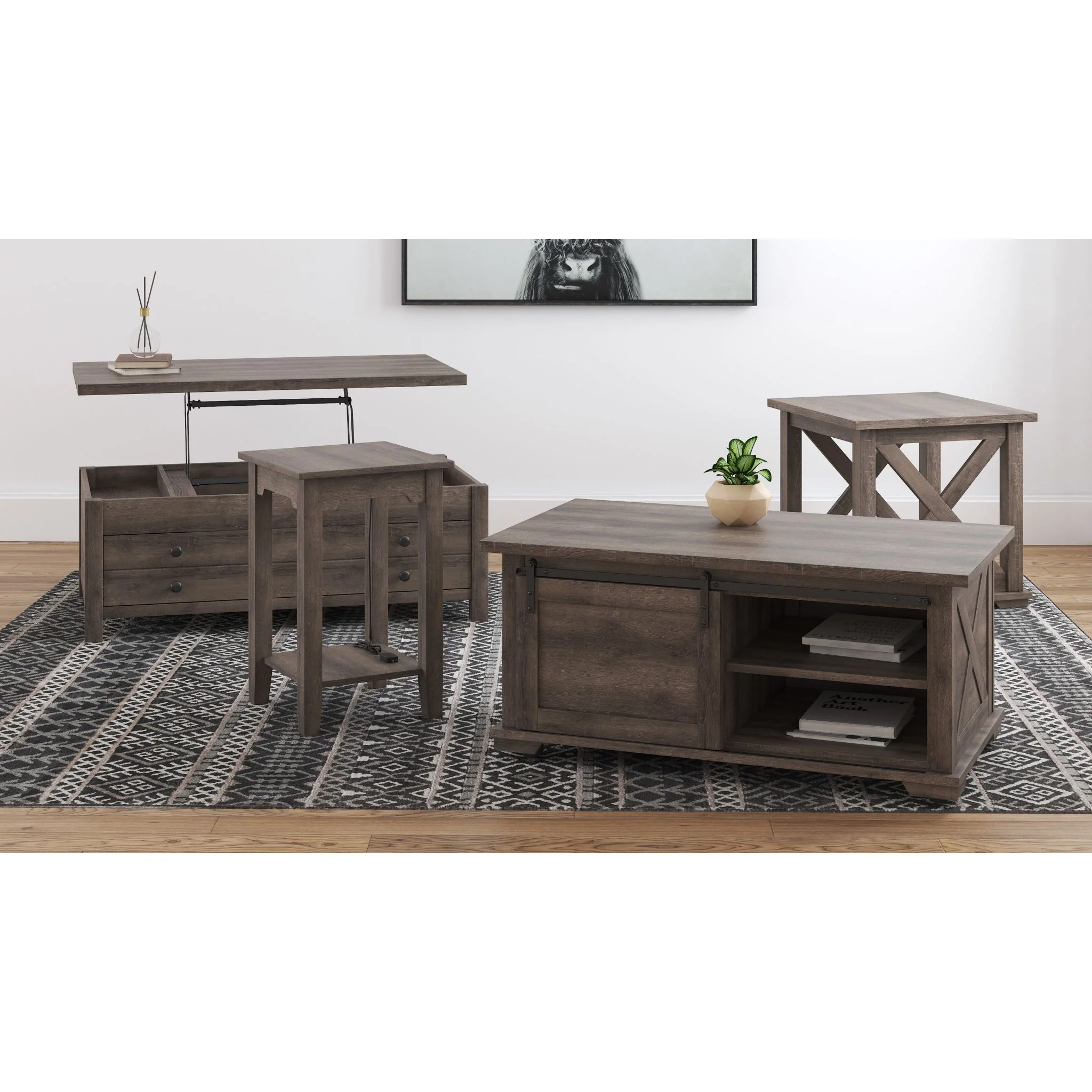 Arlenbry Rect Lift Top Coffee Table - Image 7