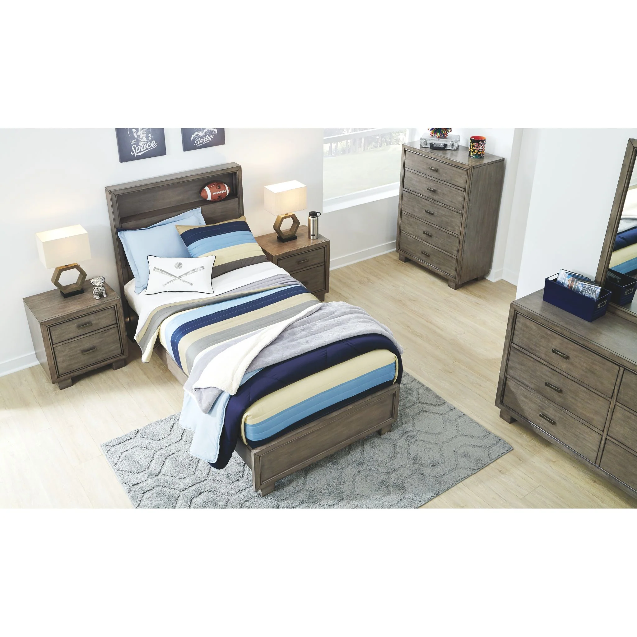 Arnett 3 Piece Full Panel Bed - Image 5
