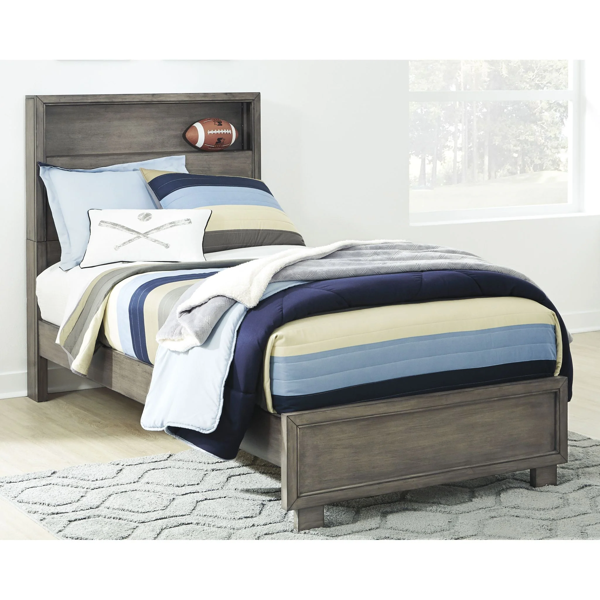 Arnett 3 Piece Twin Panel Bed - Image 2