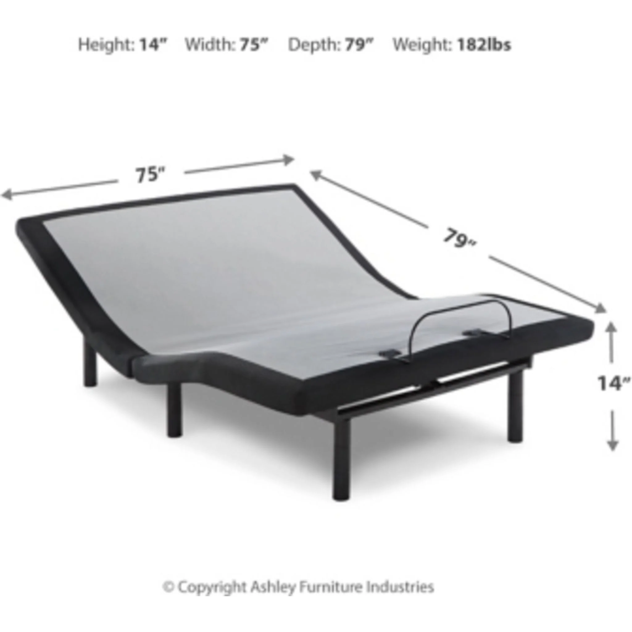 Ashley Sleep Better Lifestyle Adjustable Bed 14 inch - Image 149