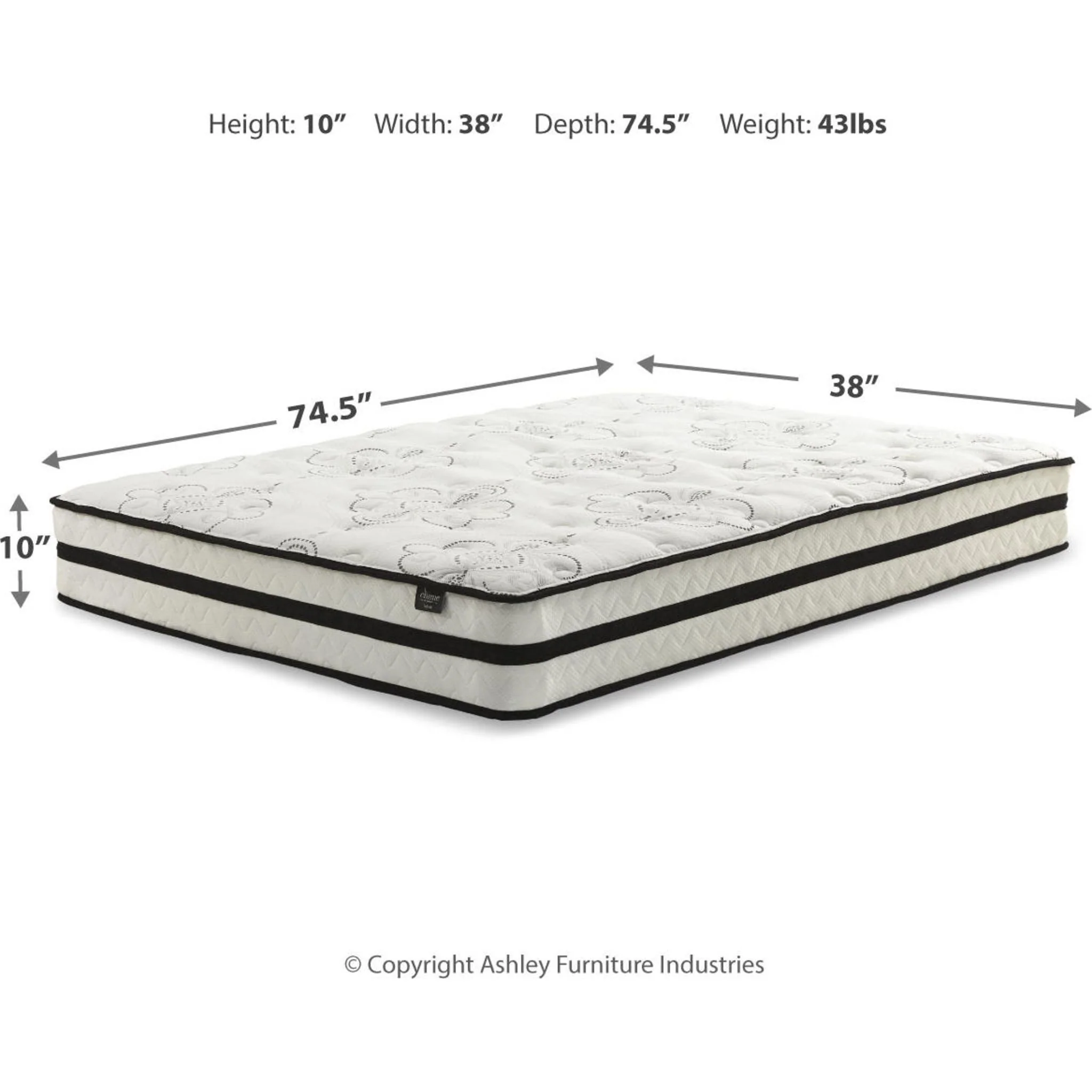 Ashley Sleep Chime 10 Inch Hybrid Mattress - Image 11