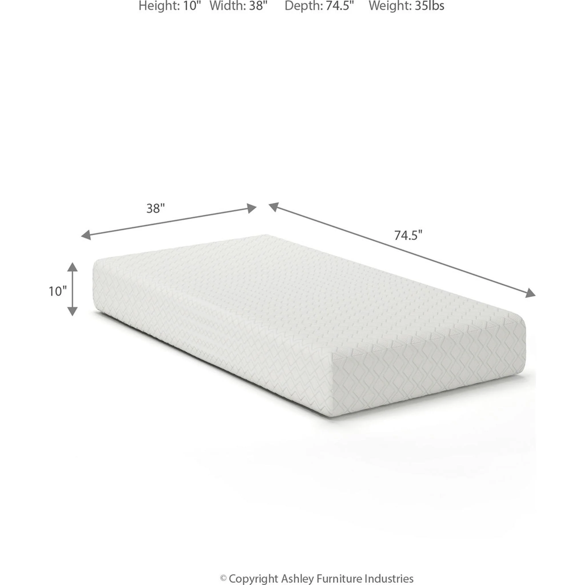Ashley Sleep Chime 10 inch Memory Foam Mattress In A Box - Image 39