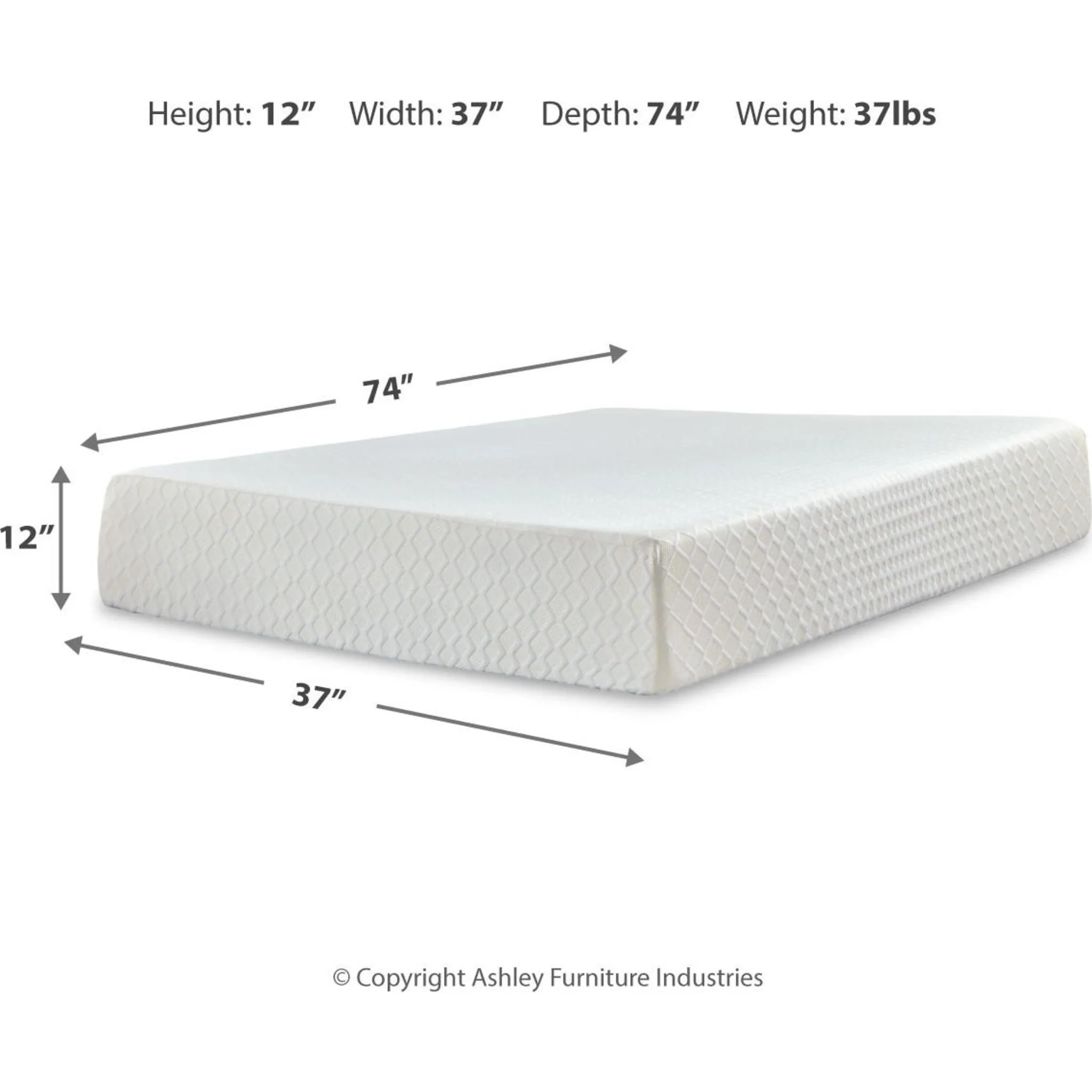 Ashley Sleep Chime 12 inch Memory Foam Mattress In A Box - Image 43