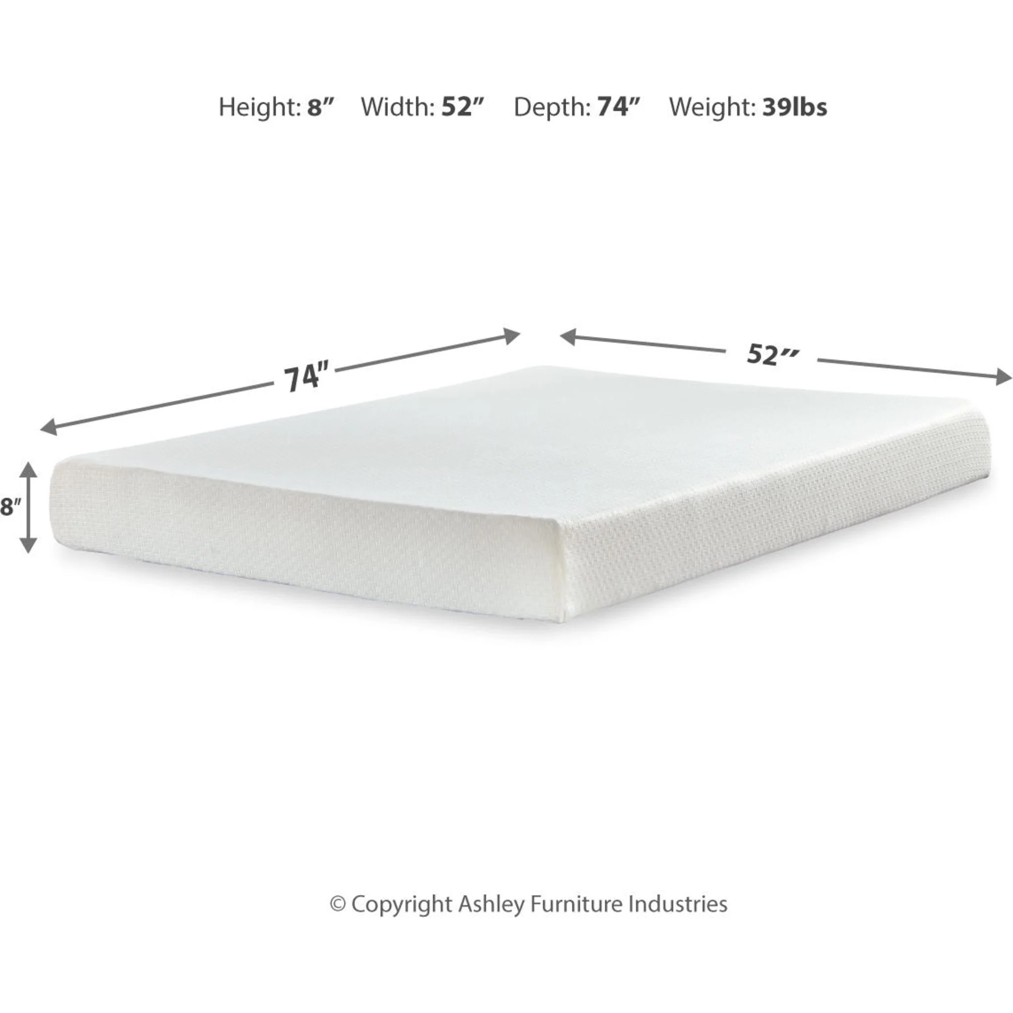 Ashley Sleep Chime 8 inch Memory Foam Mattress In A Box - Image 82