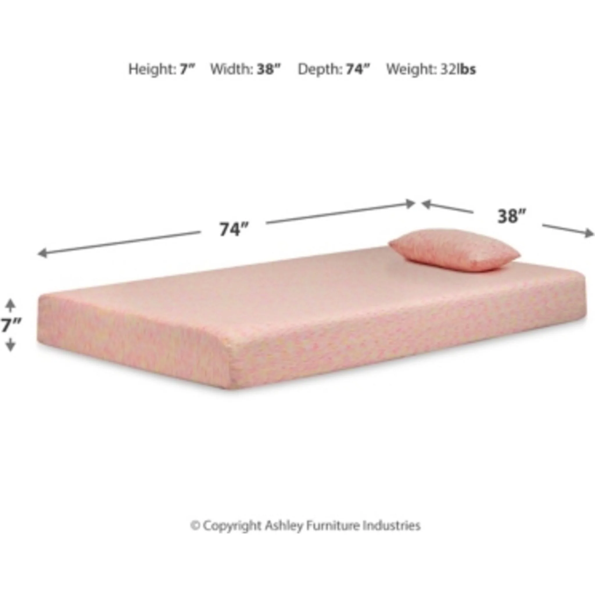 Ashley Sleep Essentials Mattress and Pillow - Image 4