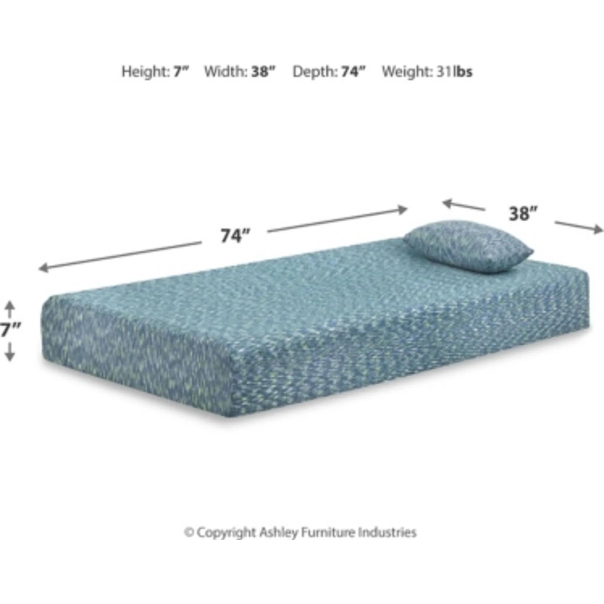Ashley Sleep Essentials Mattress and Pillow - Image 4