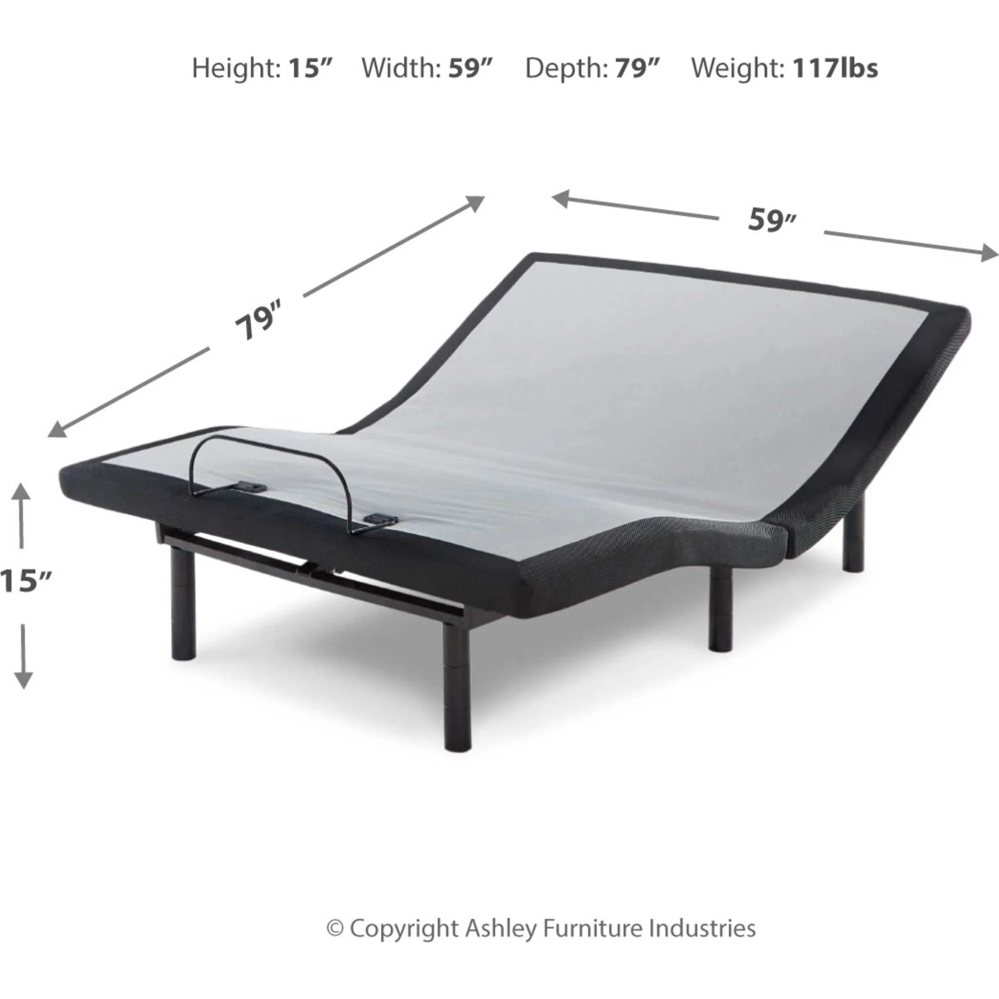 Ashley Sleep Good Lifestyle Adjustable Bed 15 inch - Image 4
