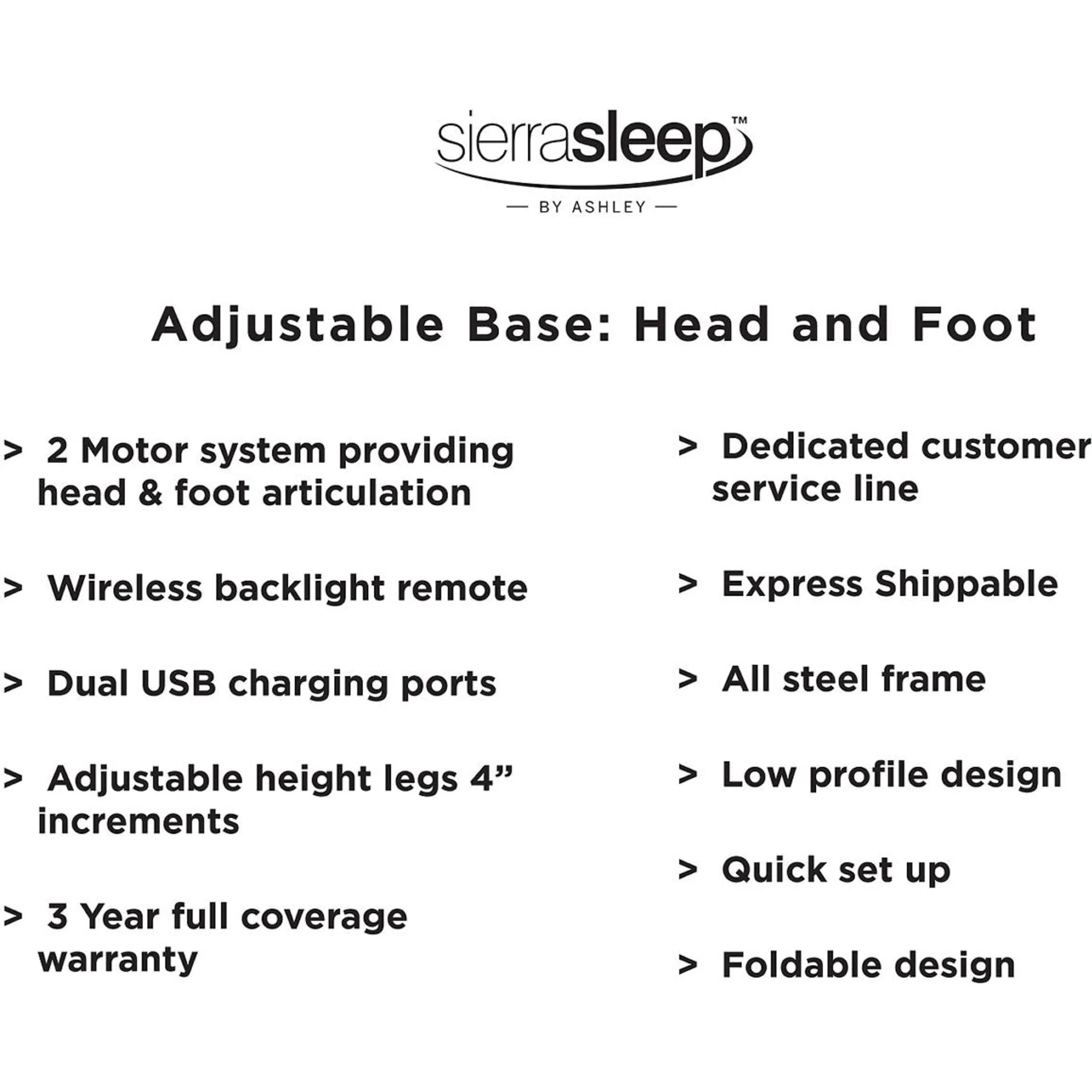 Ashley Sleep Good Lifestyle Adjustable Bed 15 inch - Image 6