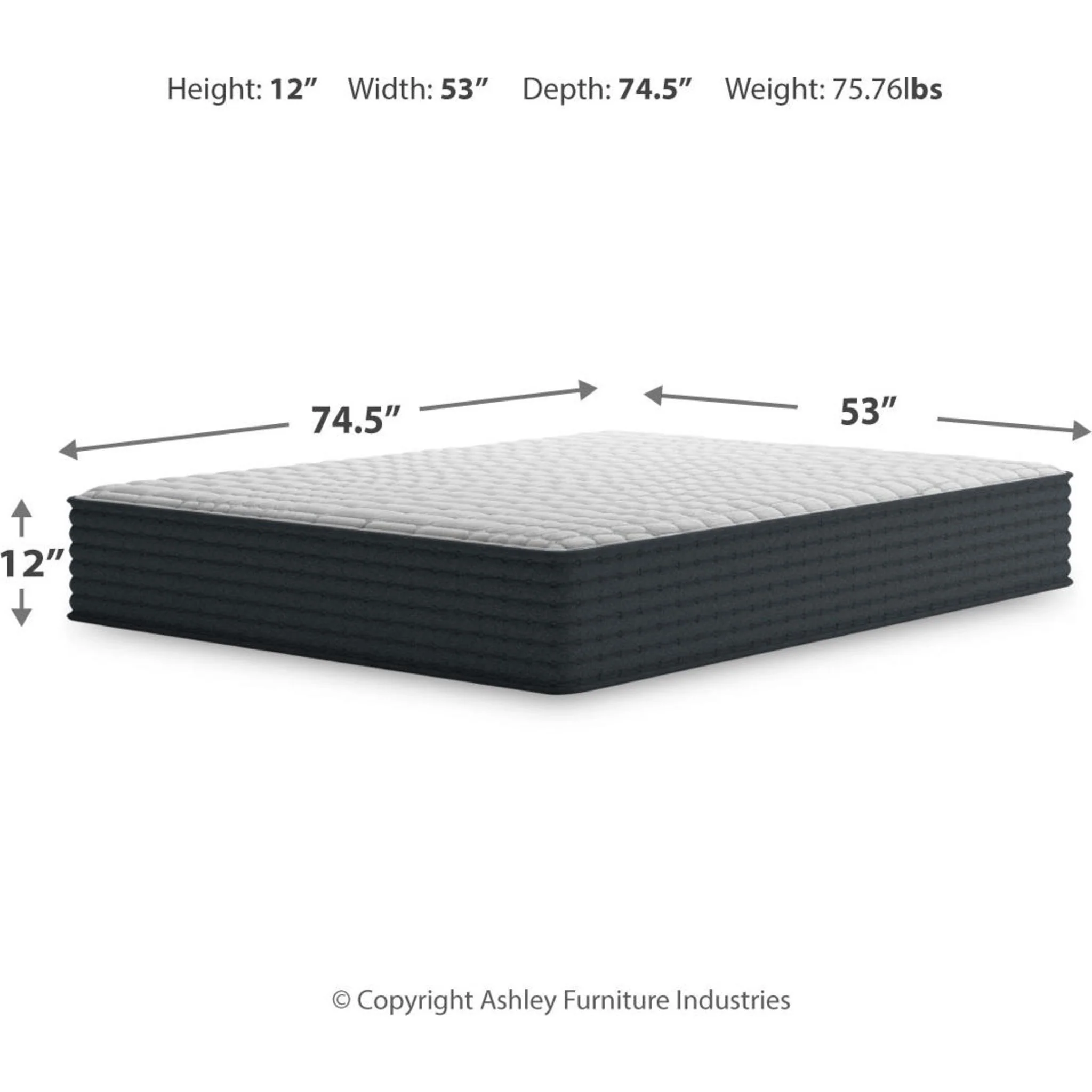 Ashley Sleep Gruve 2.0 12 Inch Hybrid Mattress - Image 3