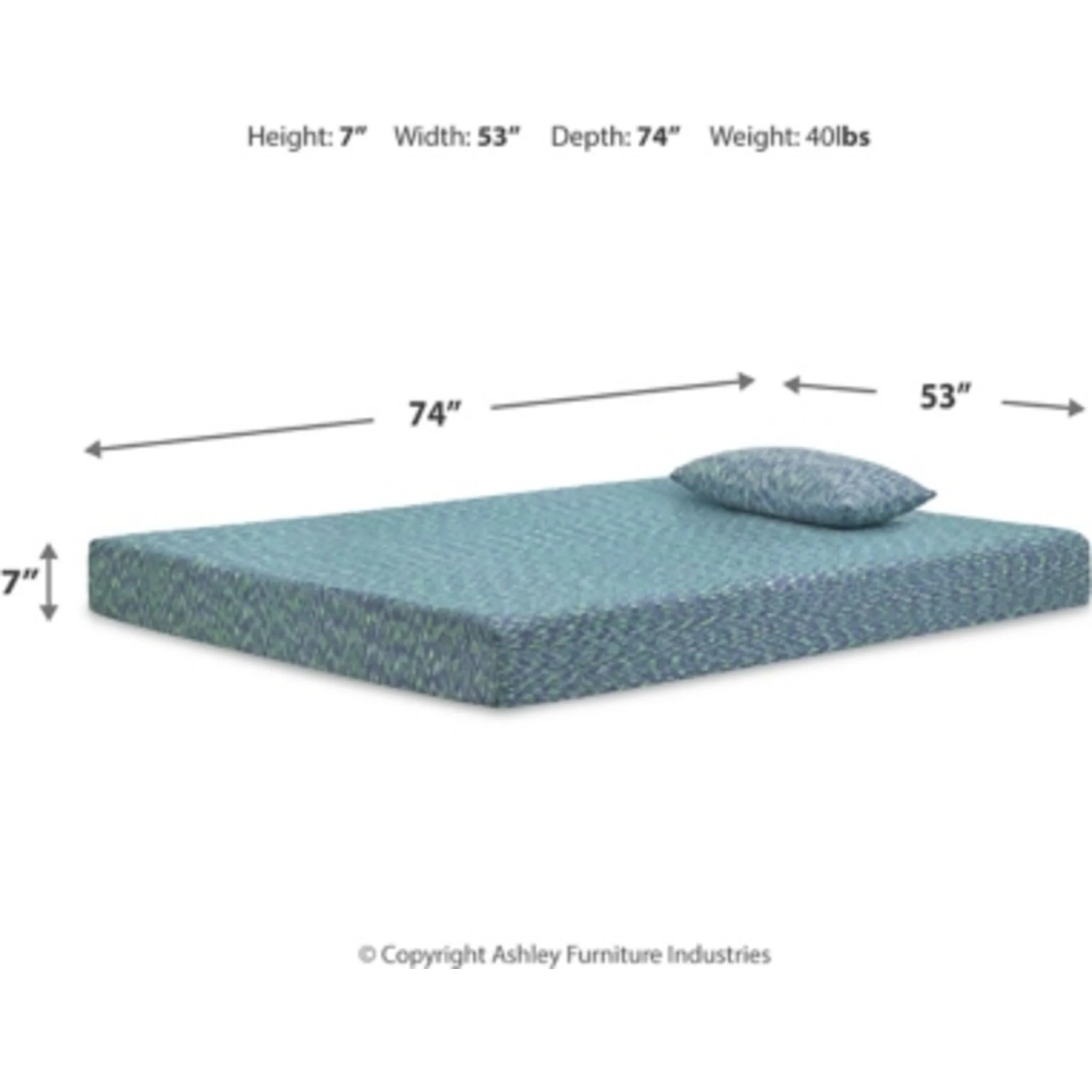 Ashley Sleep Essentials Mattress and Pillow - Image 5