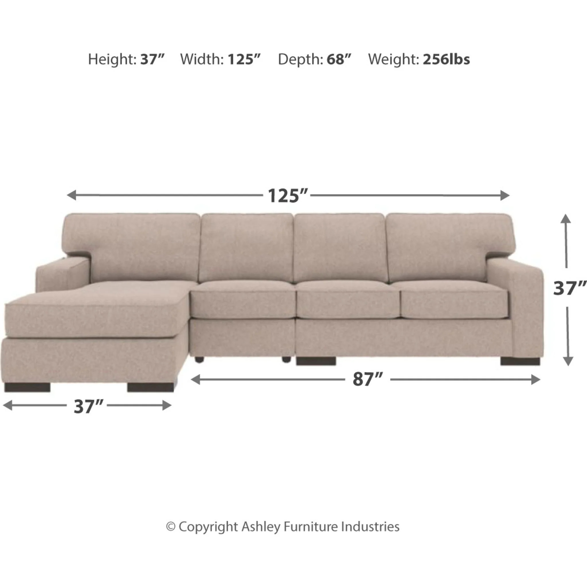 Ashlor-Exclusive 3 Piece Sectional - Image 14