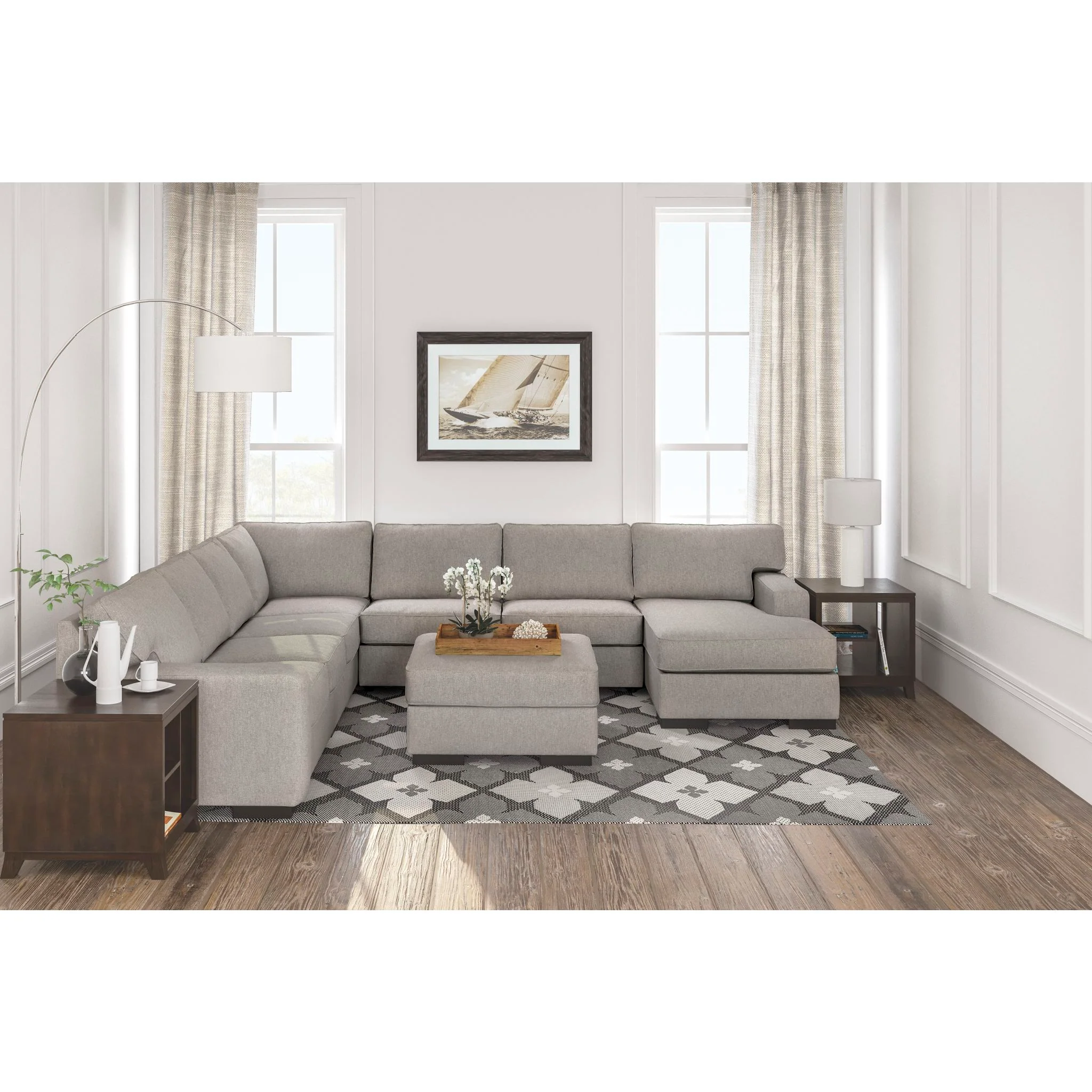 Ashlor-Exclusive 4 Piece Sectional Sleeper - Image 2