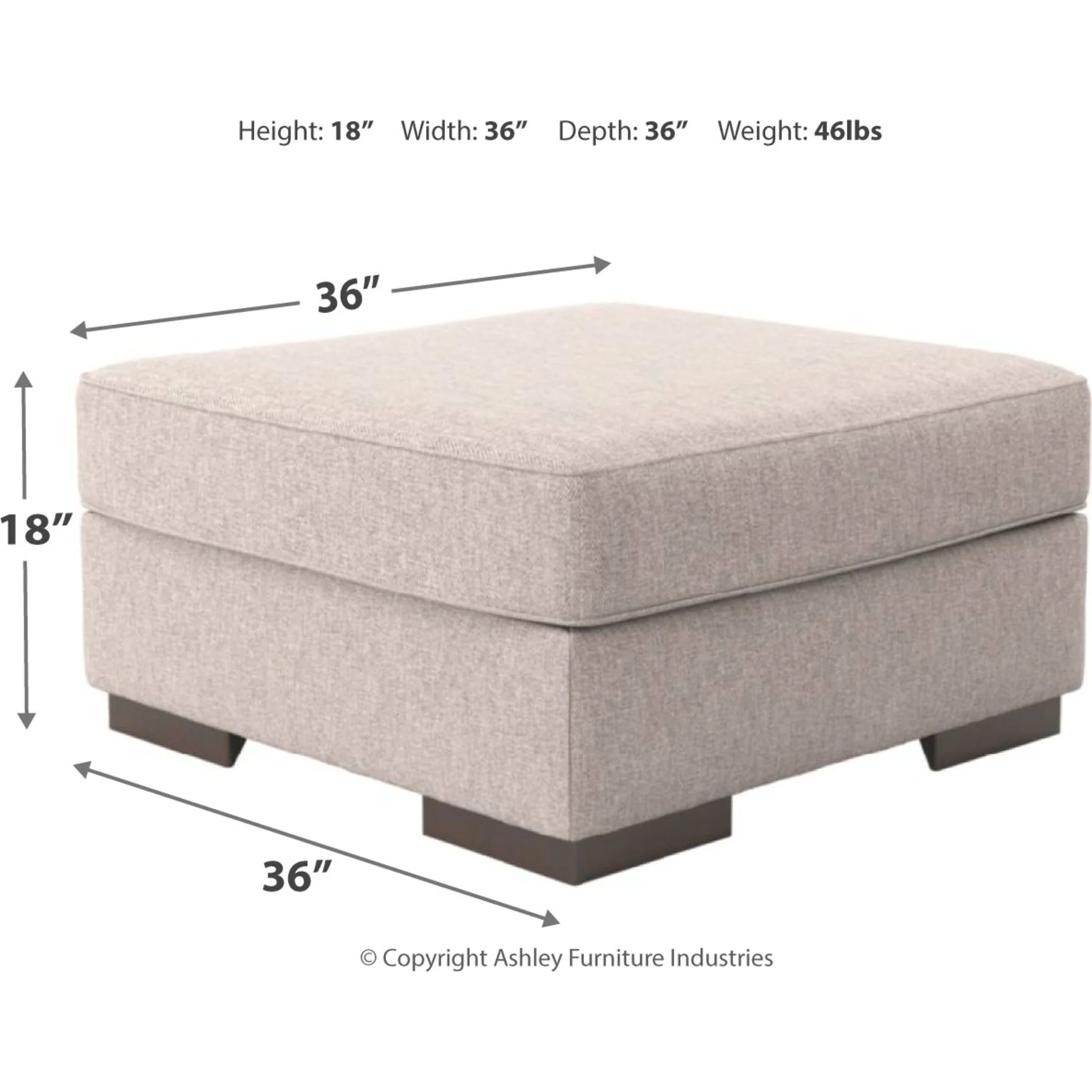 Ashlor-Exclusive Oversized Accent Ottoman - Image 3