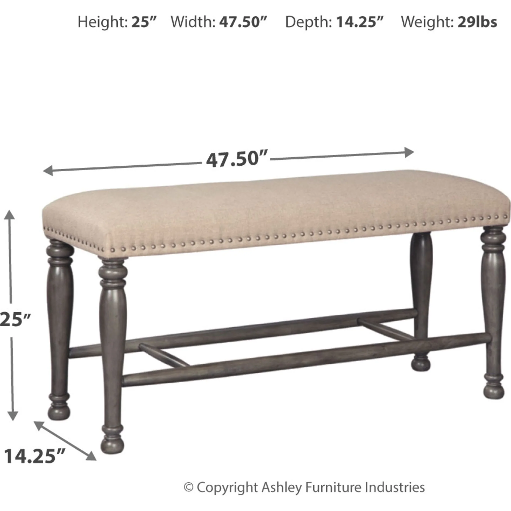Audberry Double UPH Bench (1/CN) - Image 3