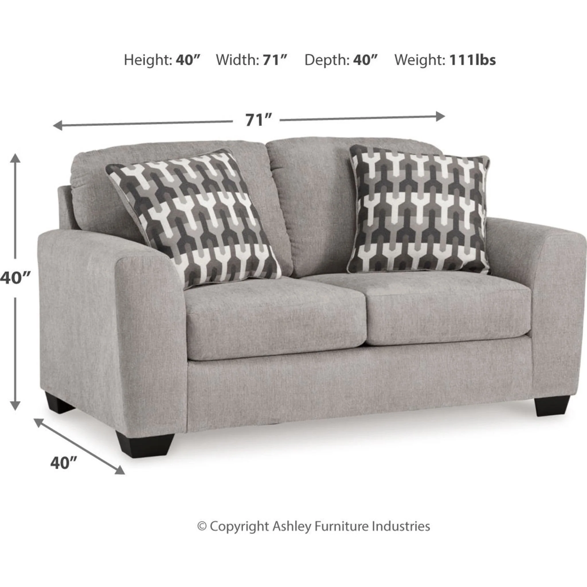 Avenal Park Loveseat - Image 4