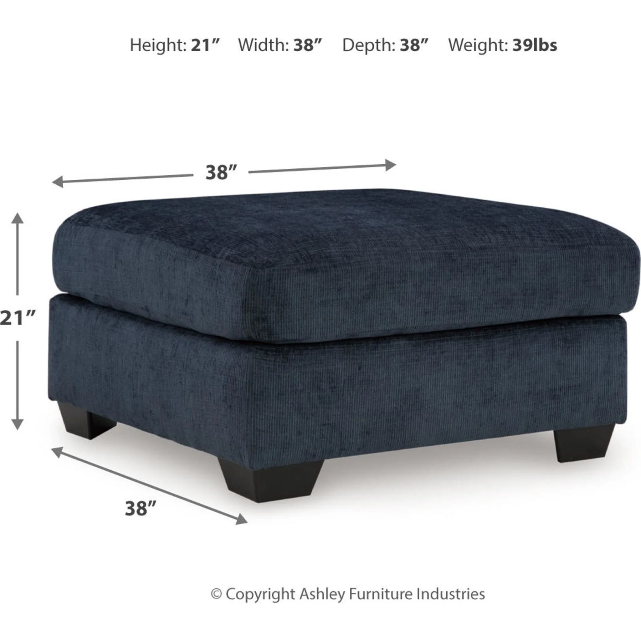 Aviemore Oversized Accent Ottoman - Image 12