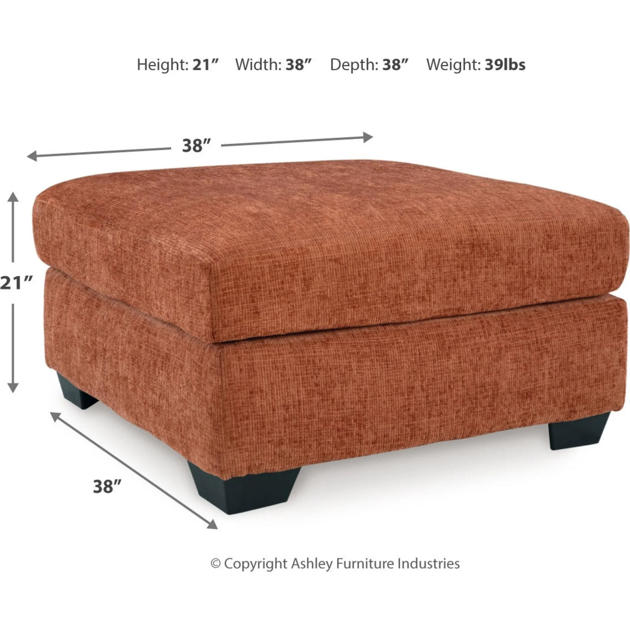 Aviemore Oversized Accent Ottoman - Image 5