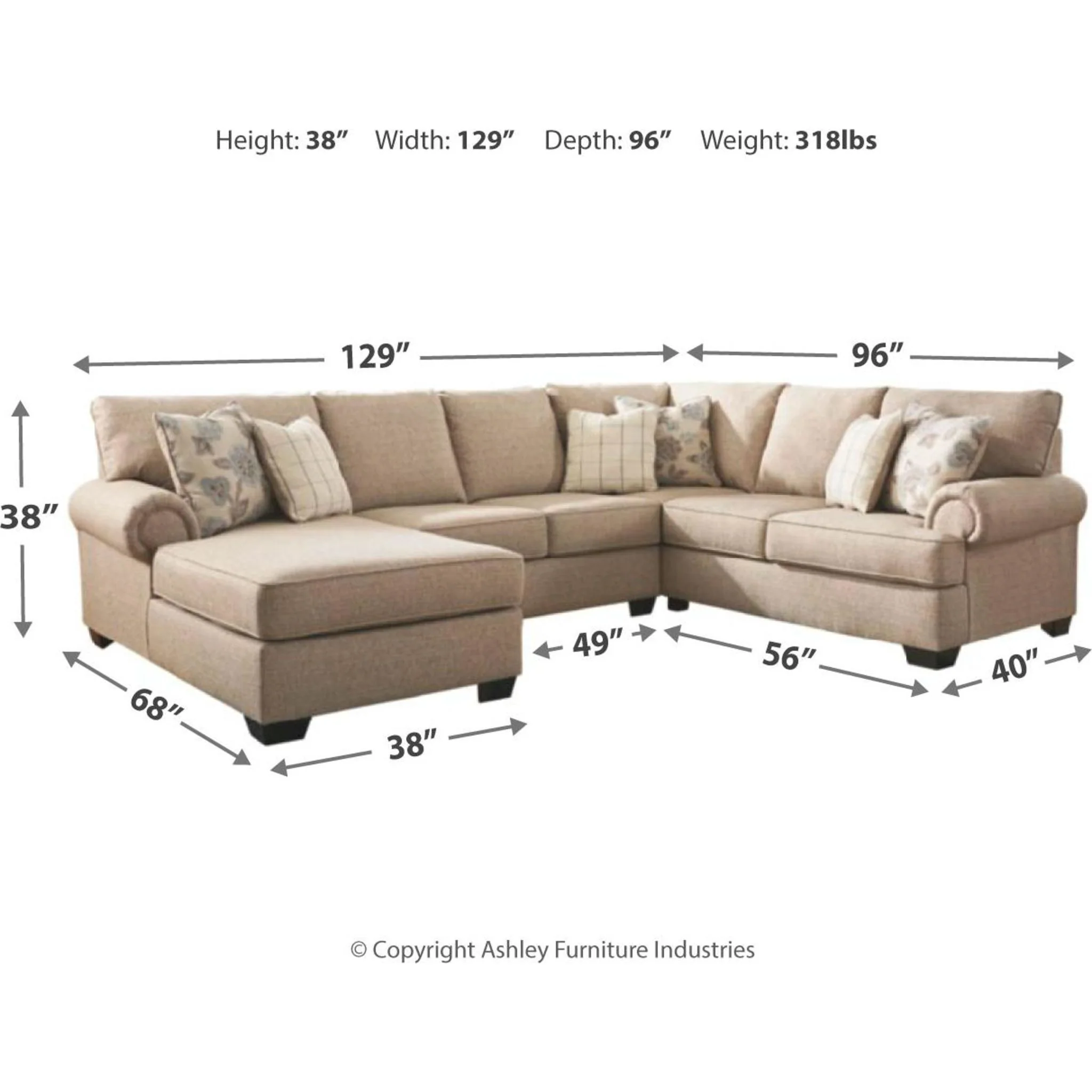 Baceno-Exclusive 3 Piece Sectional - Image 6