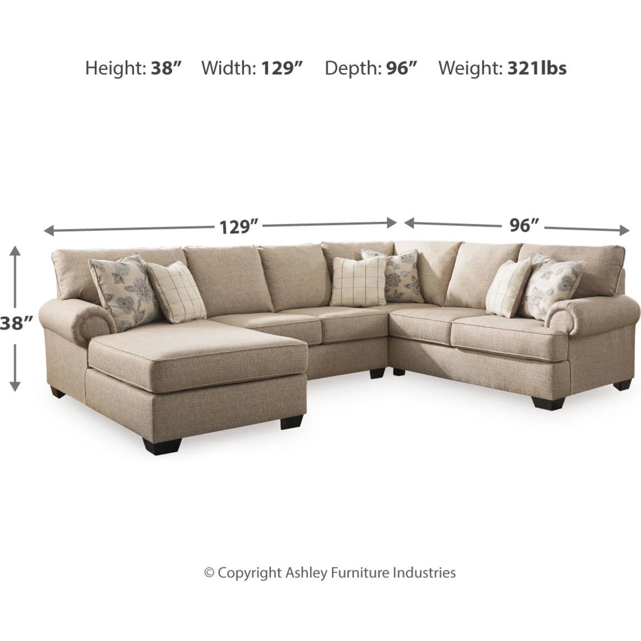 Baceno-Exclusive 3 Piece Sectional - Image 8