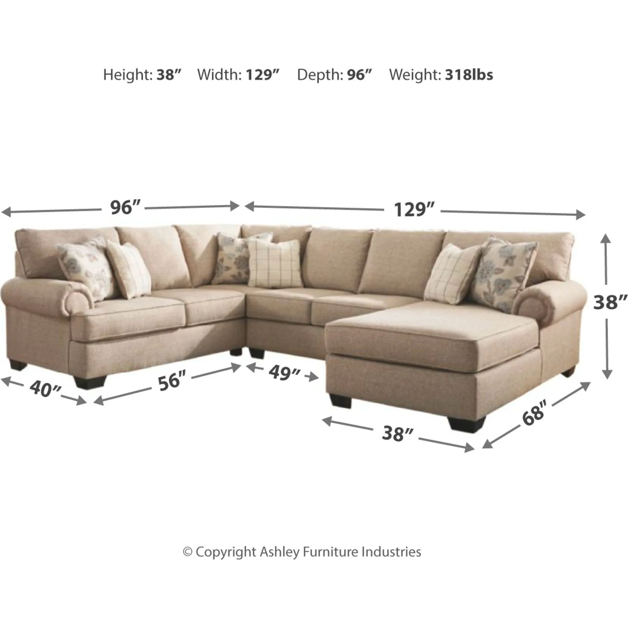 Baceno-Exclusive 3 Piece Sectional - Image 3